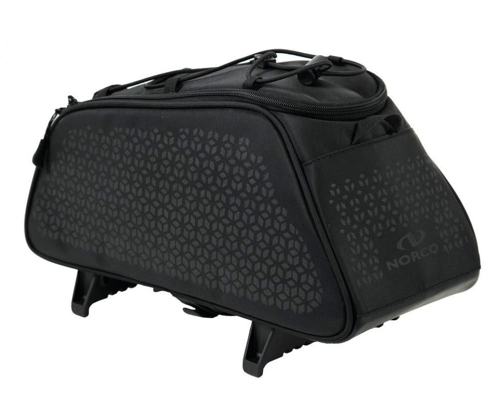 NORCO Fahrradtasche Norco Gepäckträgertasche Dunfort schwarz 34x17x16cm mit TopKlip