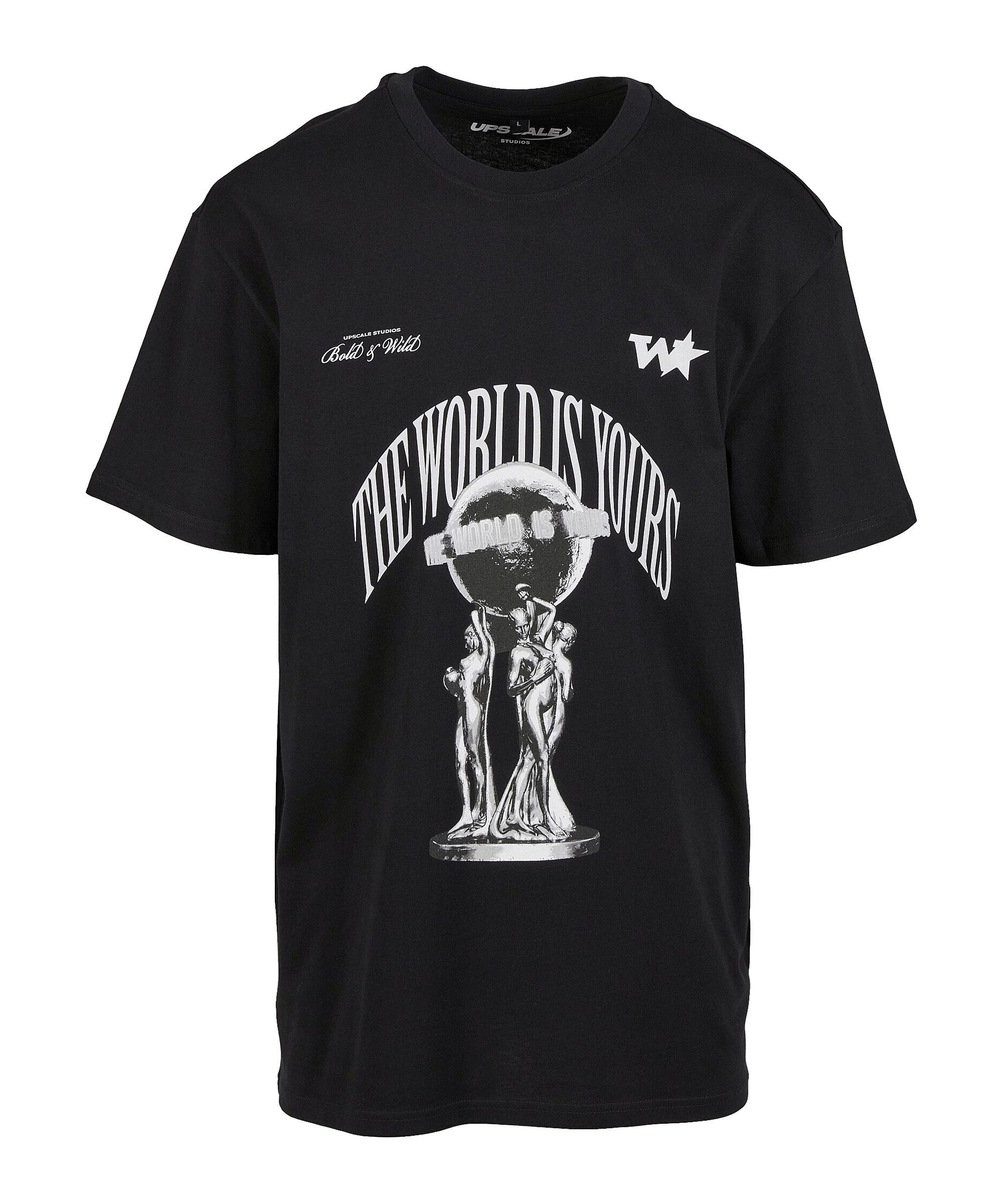 Mister Tee T-Shirt Mister Tee Your World O T-Shirt Kurzarm-Shirts Baumwolle