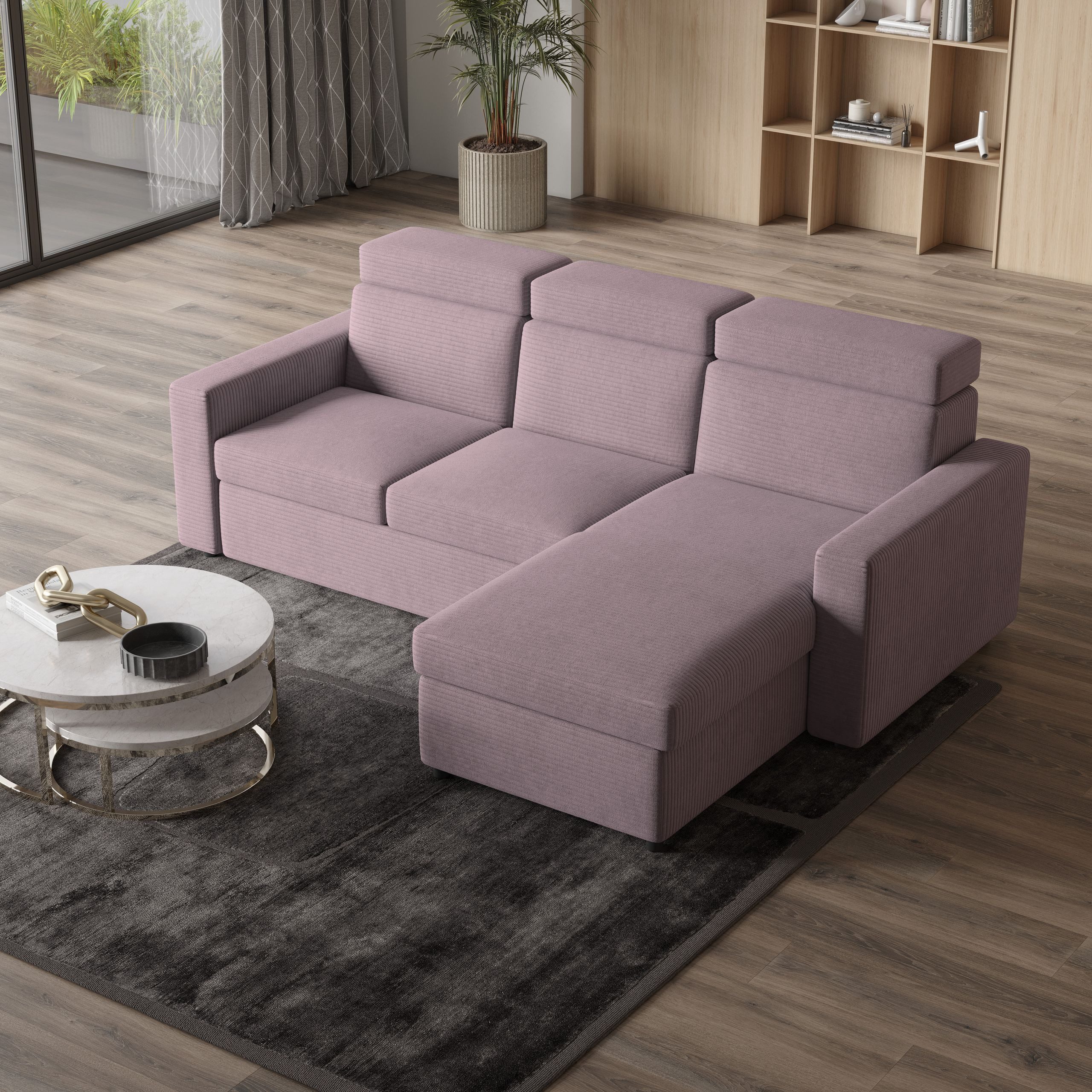 Masseno Ecksofa PADWA mit Schlaffunktion L-Form, günstig online kaufen