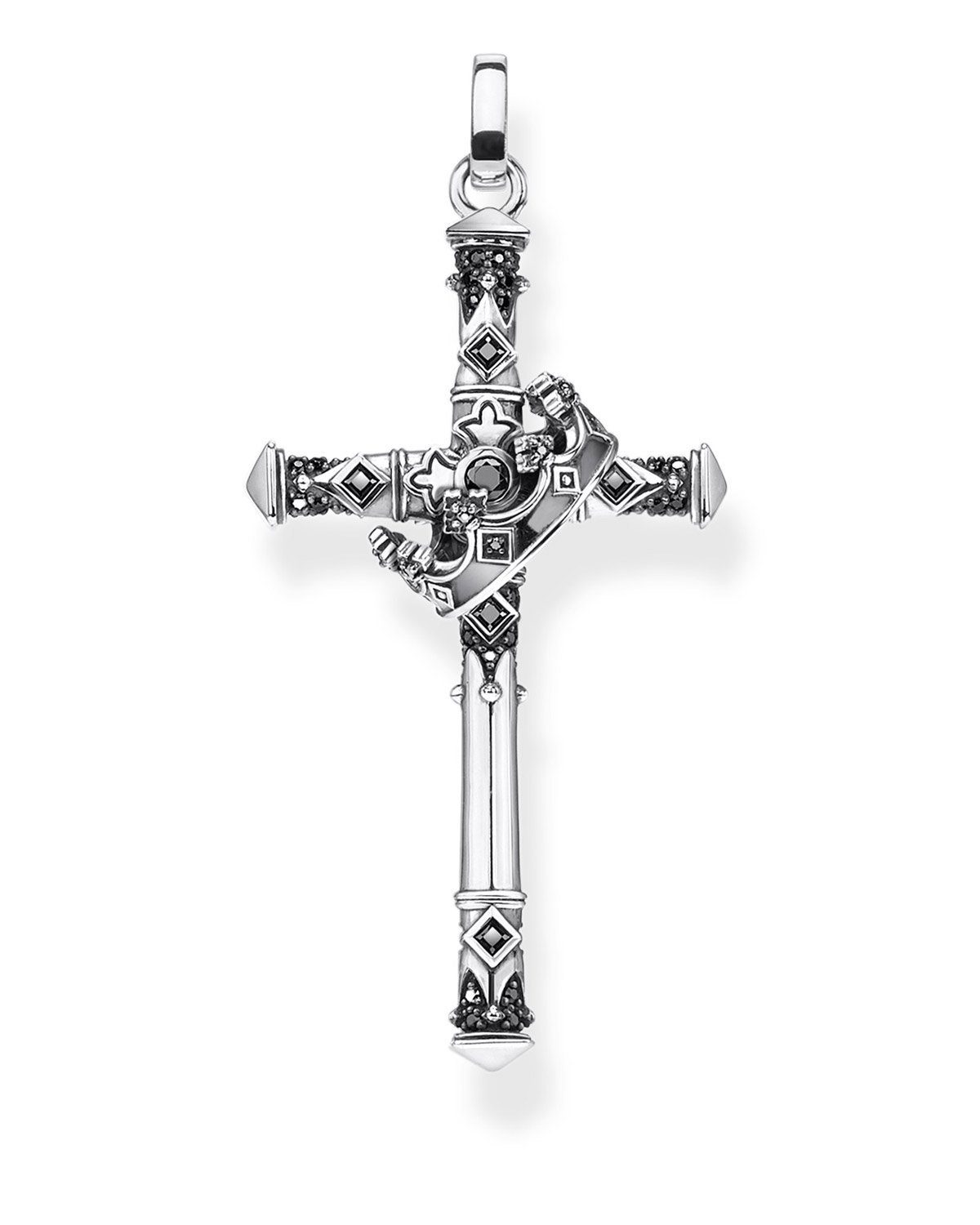 THOMAS SABO & Kreuzanhänger Kreuz Krone