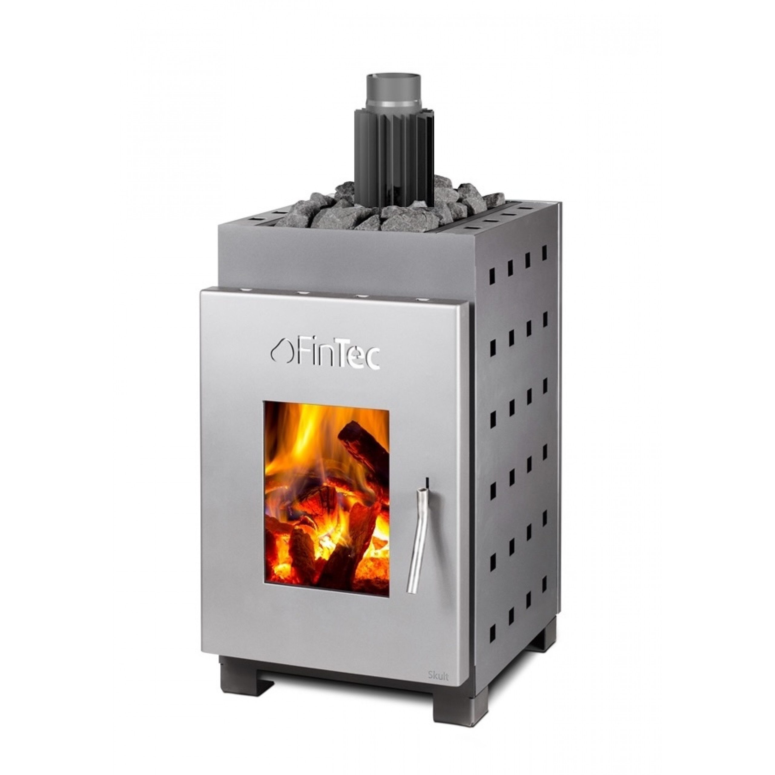 Saunaofen FinTec SKULT Holz-Saunaofen 13,9 kW holzbefeuerter Saunaofen mit