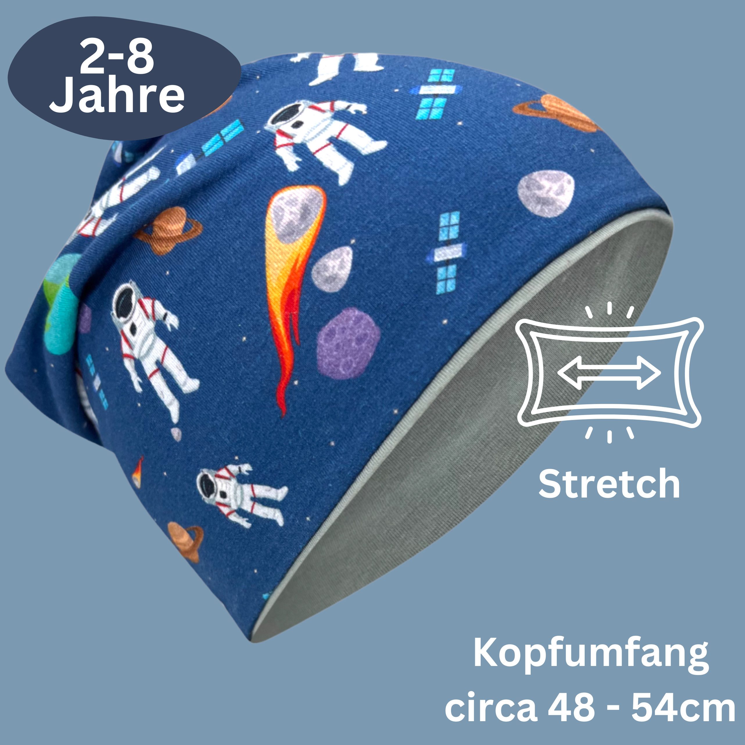HECKBO Beanie HECKBO Kinder Mädchen Jungen Beanie Mütze & Loop-Schal Set – Bild 3 von 5