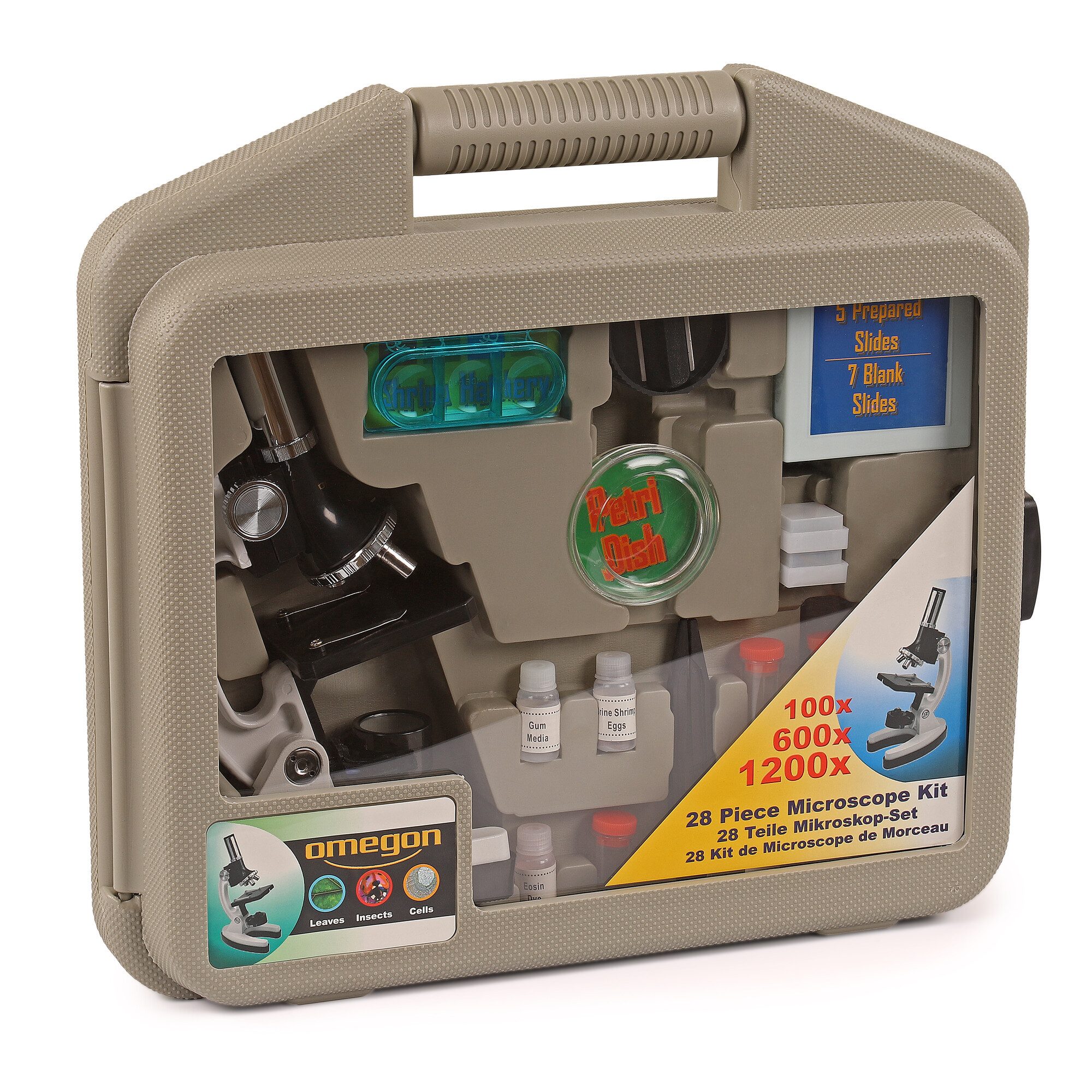 Omegon Omegon MonoView, Mikroskopier-Set, 1200x Auf- und Durchlichtmikroskop