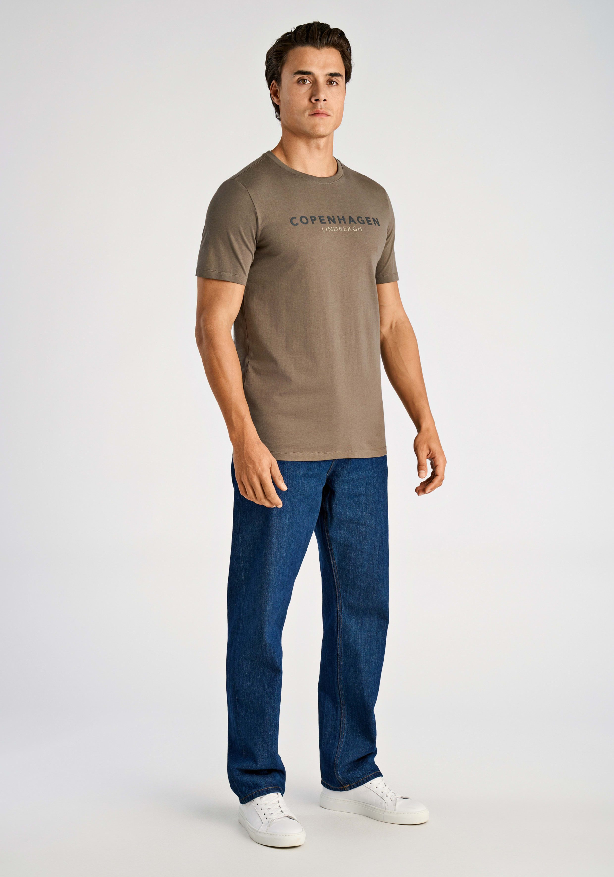 LINDBERGH T-Shirt mit Logo und Rundhalsausschnitt – Bild 4 von 5