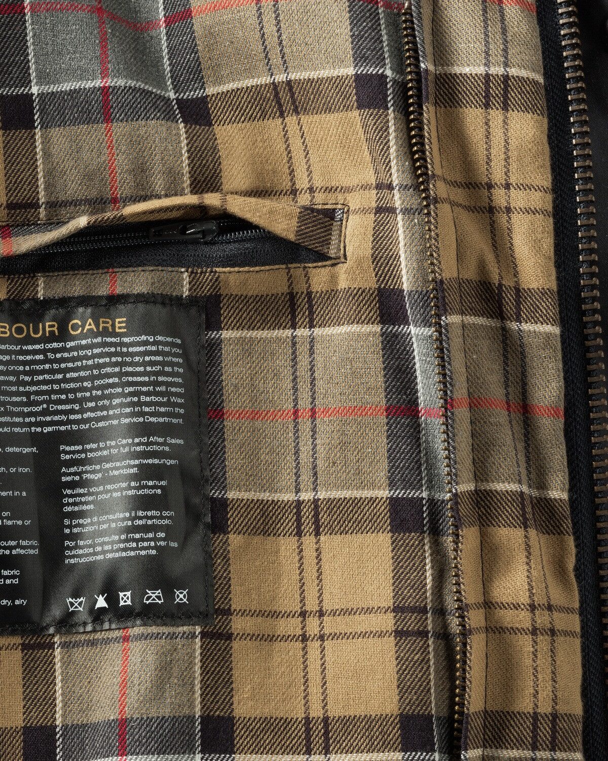 Barbour Allwetterjacke Wachsjacke Bristol Tartan