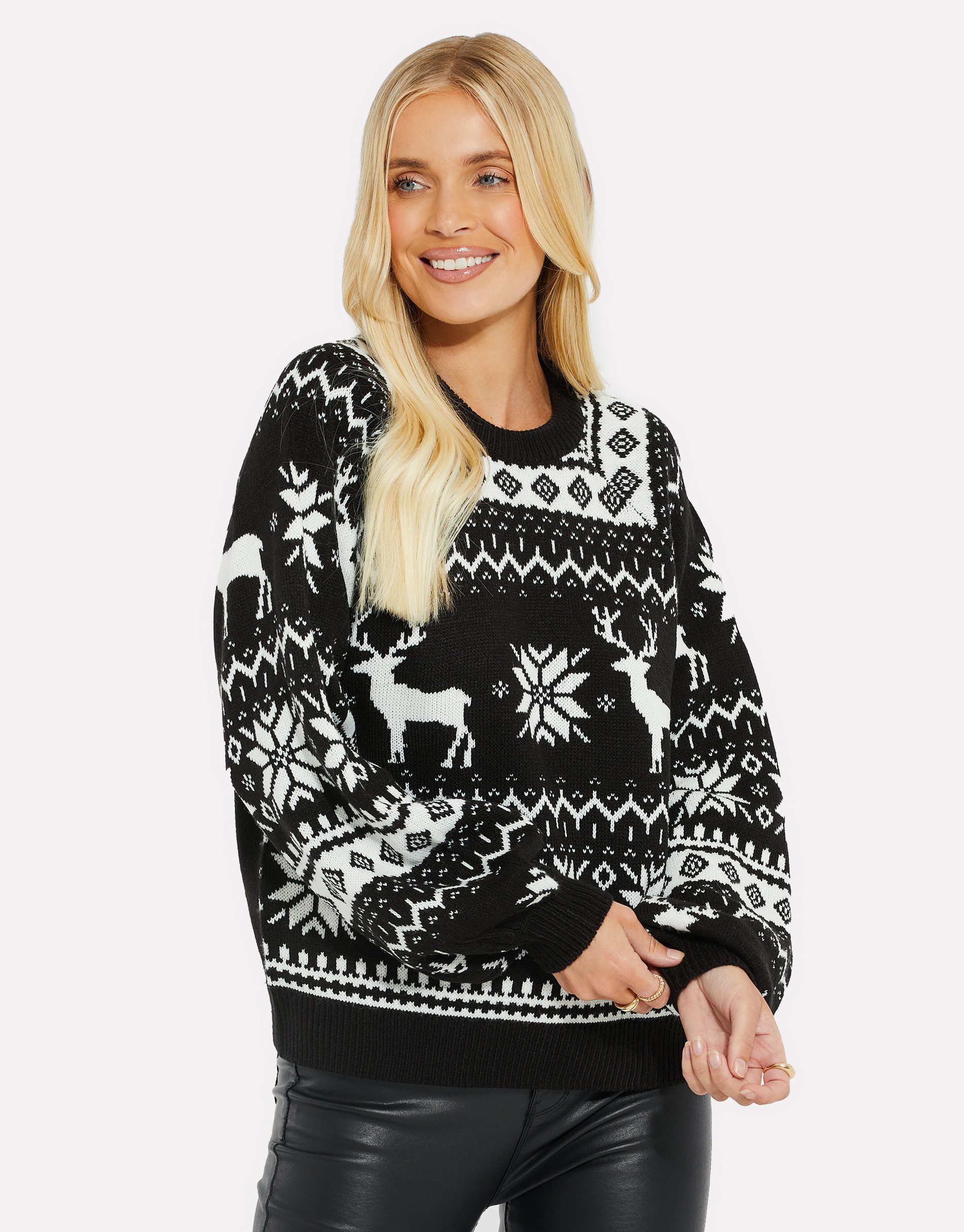 Threadbare Rundhalspullover (1-tlg) im tollen Weihnachts-Design günstig online kaufen
