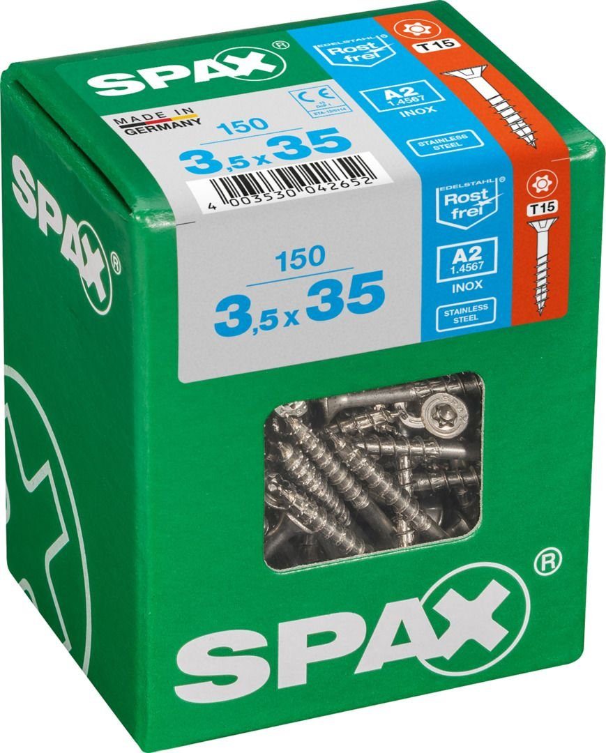 SPAX Holzbauschraube Spax Universalschrauben 3.5 15 - x mm 35 TX 150