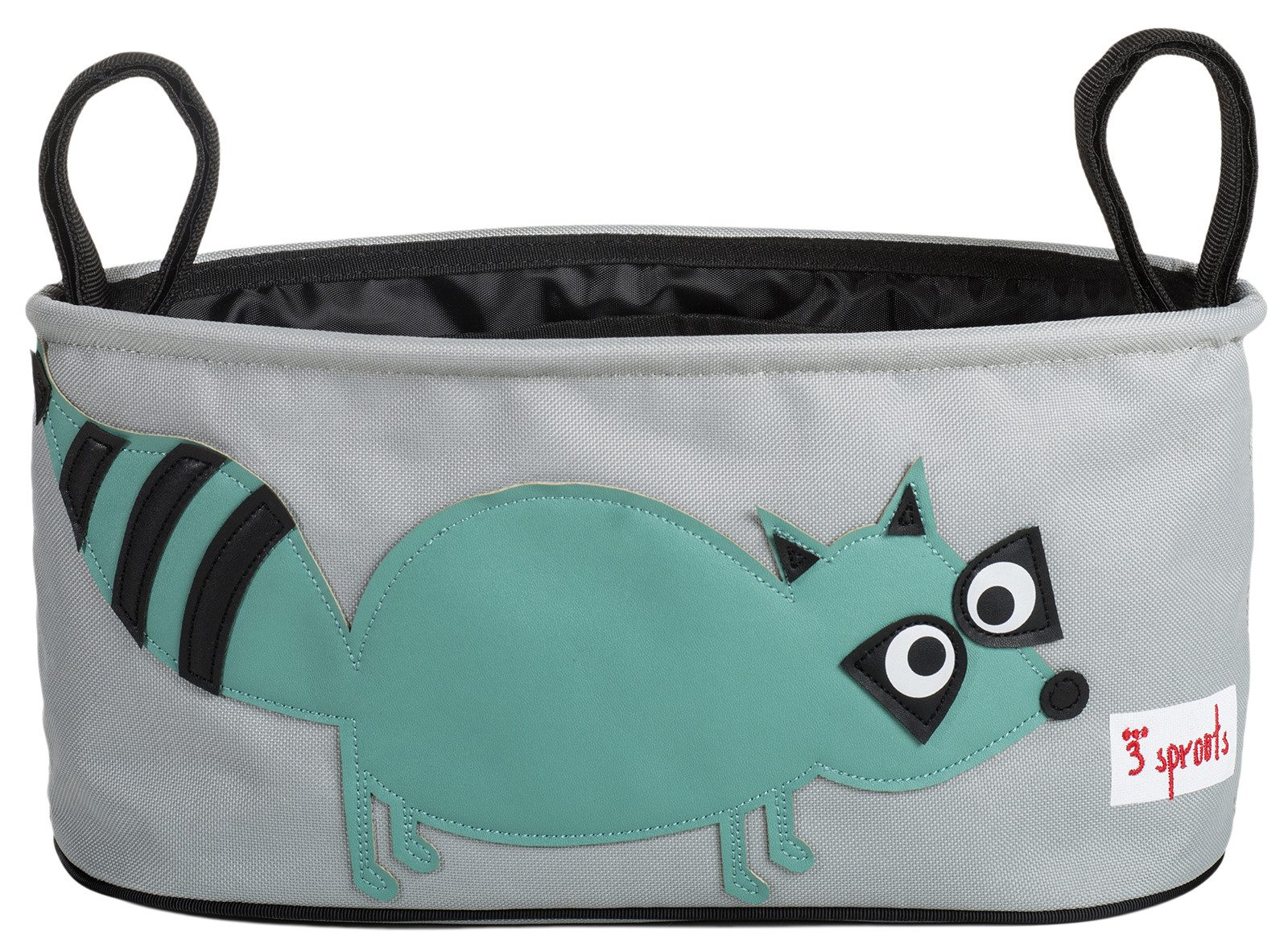3 Sprouts Kinderwagen-Tasche 3 Sprouts Kinderwagentasche Kinderwagenorganizer Waschbär