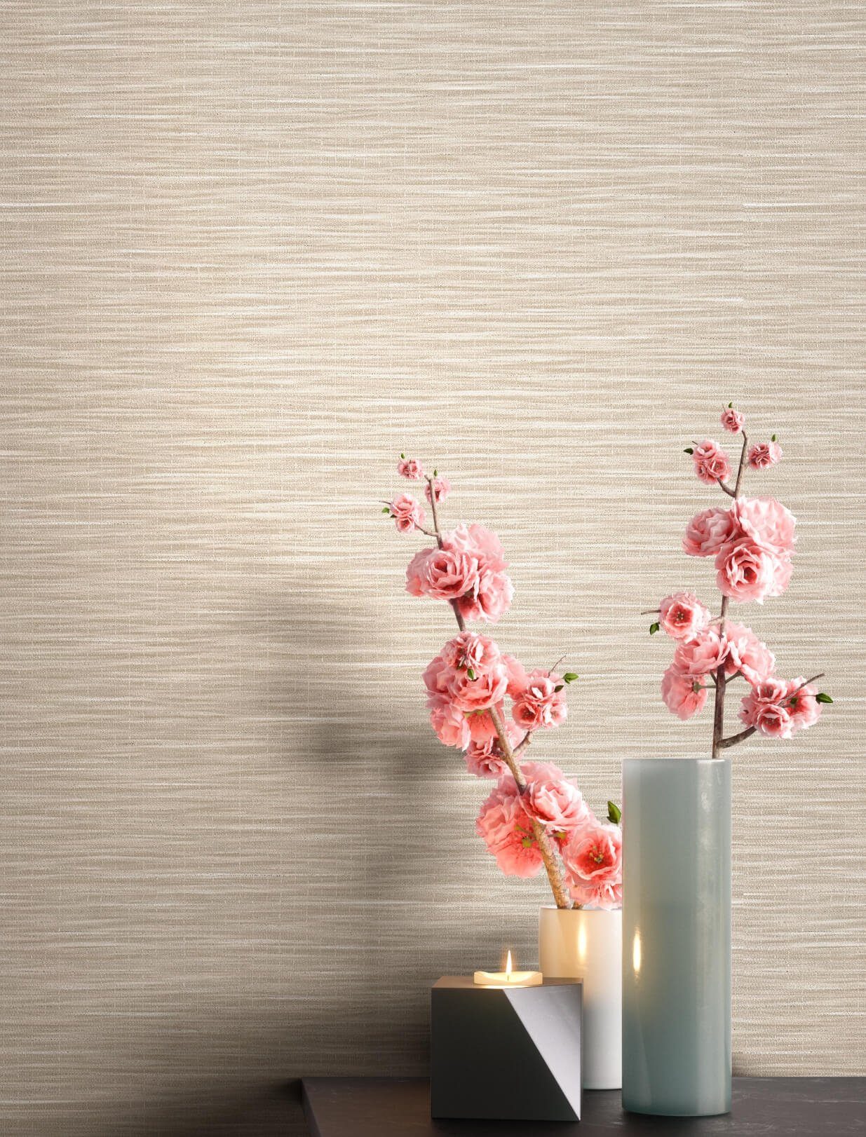 Newroom Vliestapete, Beige Tapete Uni Einfarbig günstig online kaufen