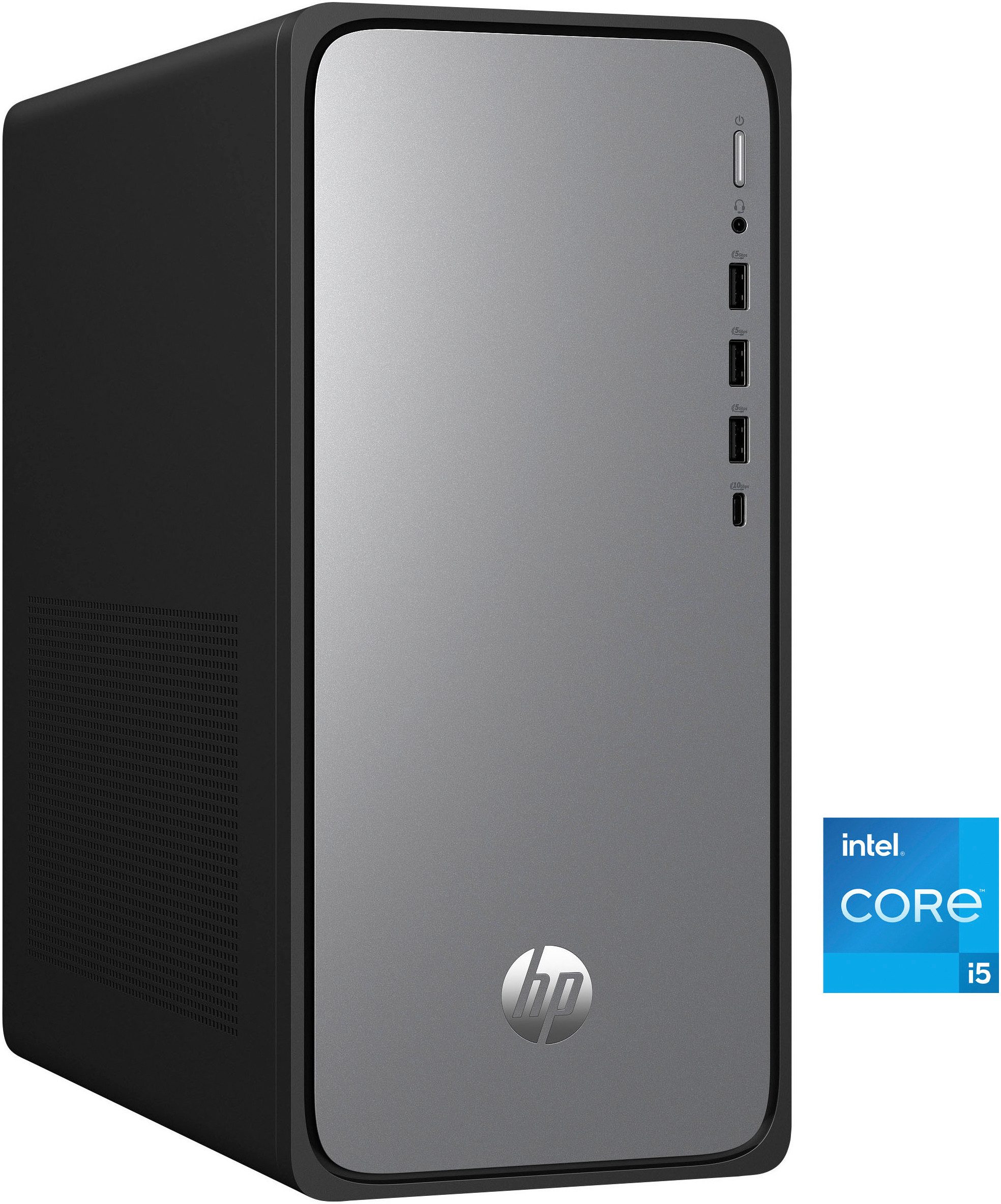 HP OmniDesk Desktop M02-0051ng PC (Intel Core i5 14400, UHD Graphics, 8 GB RAM, 512 GB SSD, Luftkühlung)