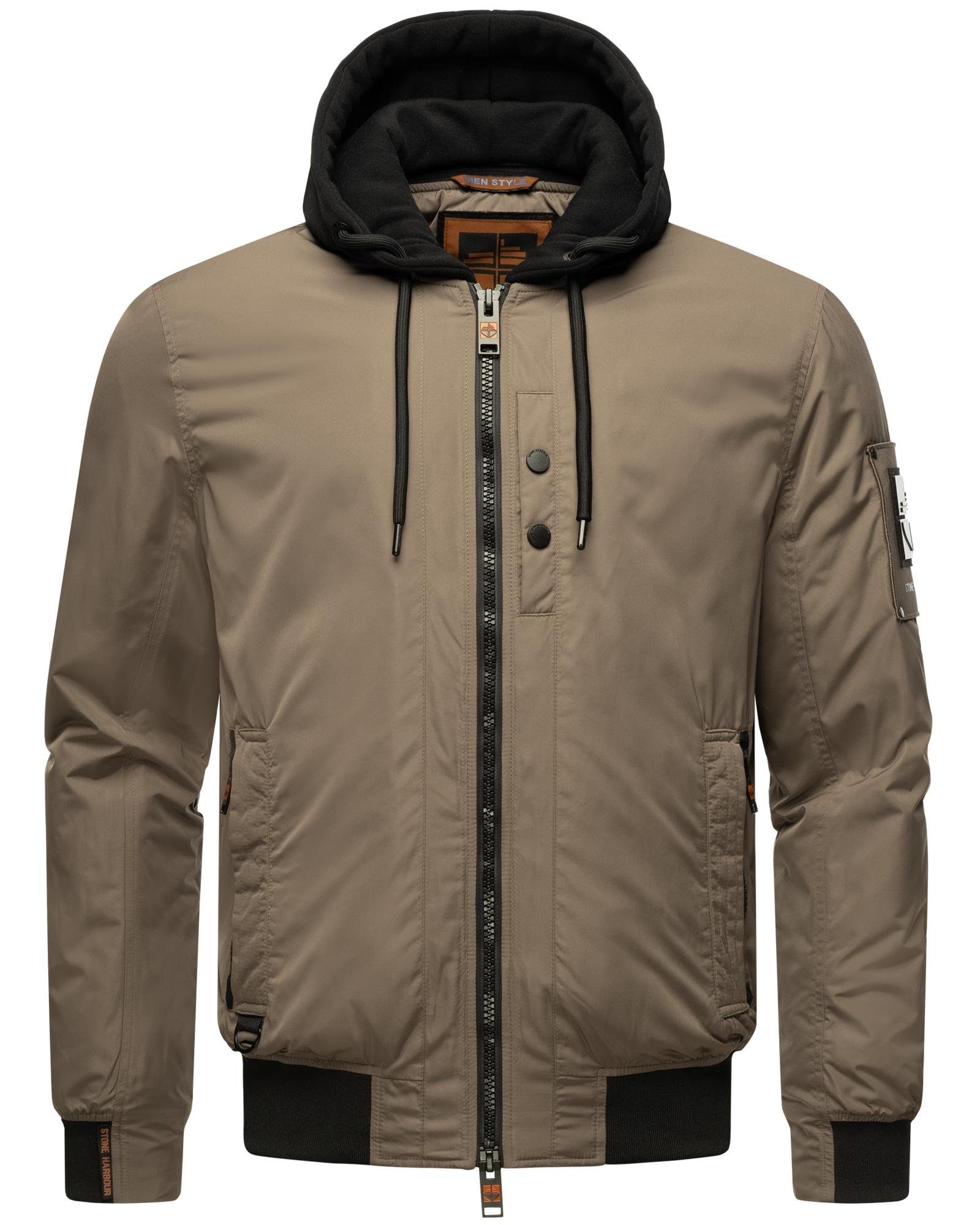 Stone Harbour Bomberjacke "Hoobo", mit Kapuze, Stylische Herren Fliegerjack günstig online kaufen