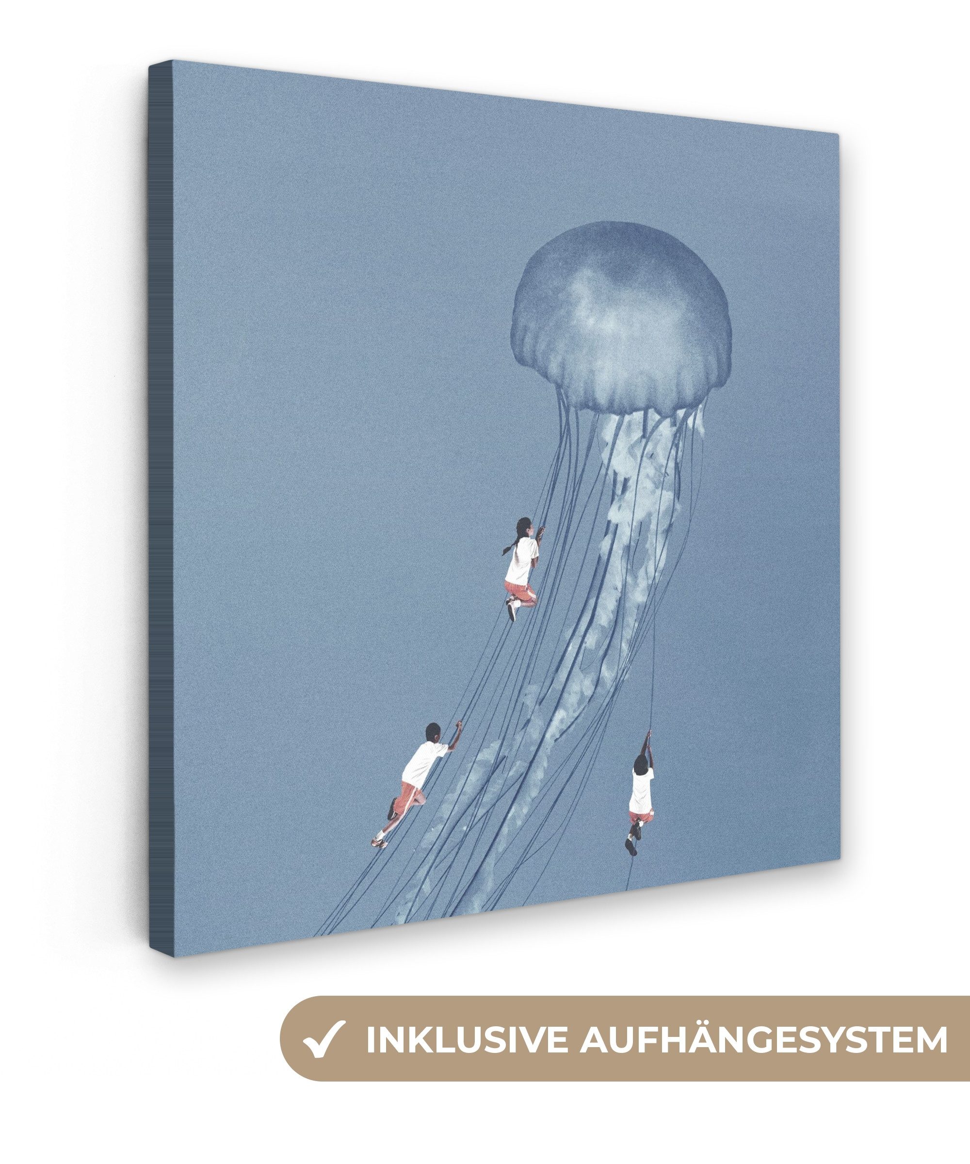 OneMillionCanvasses® Leinwandbild Kinder - Quallen - günstig online kaufen
