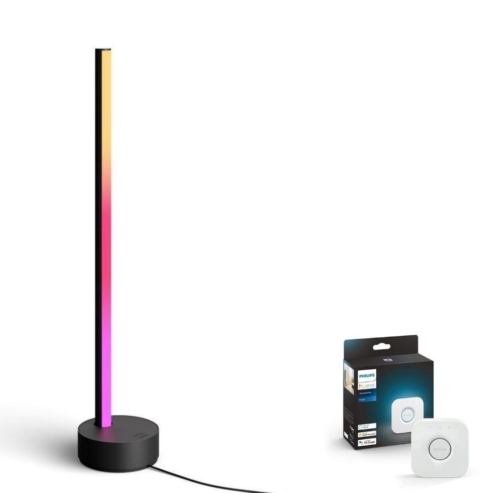 Kunstbaum Bluetooth Gradient Tischleuchte Signe in Schwarz 12W 1040lm inkl., Philips Hue, Höhe 55,3 cm, Smart Bundles