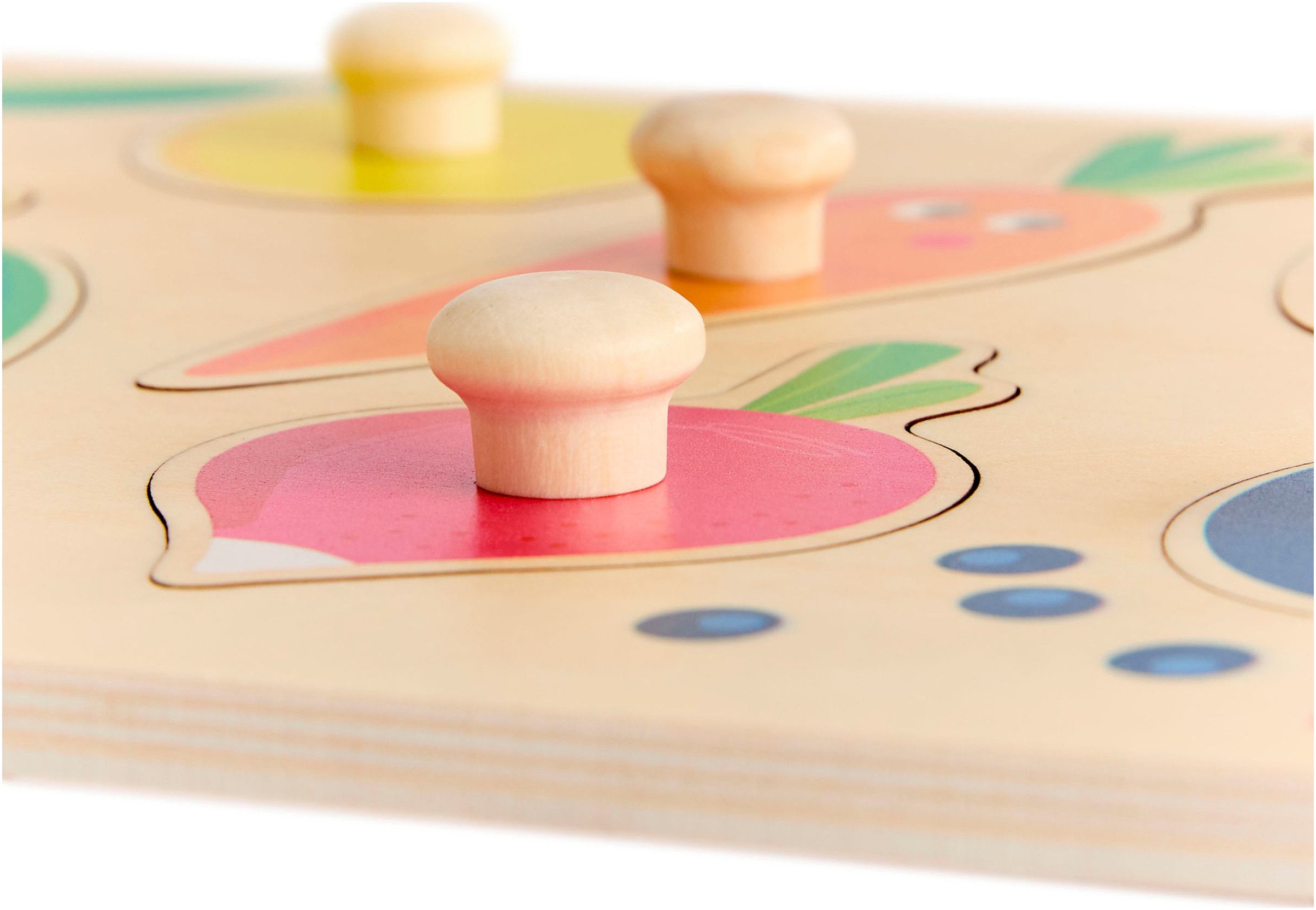 Haba Steckpuzzle Obst & FarbenFarben, Puzzleteile