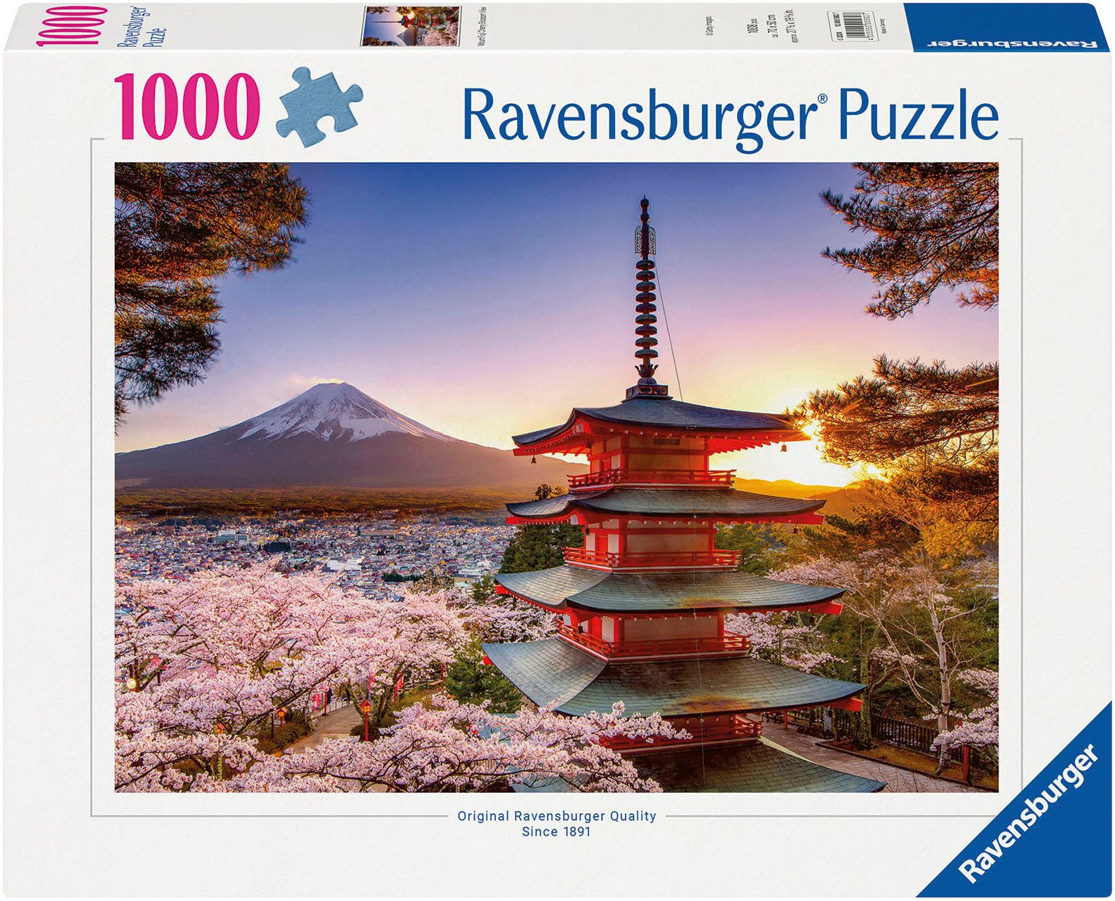 Ravensburger Puzzle Kirschblüte in Japan, 1000 Puzzleteile, Made in Germany günstig online kaufen