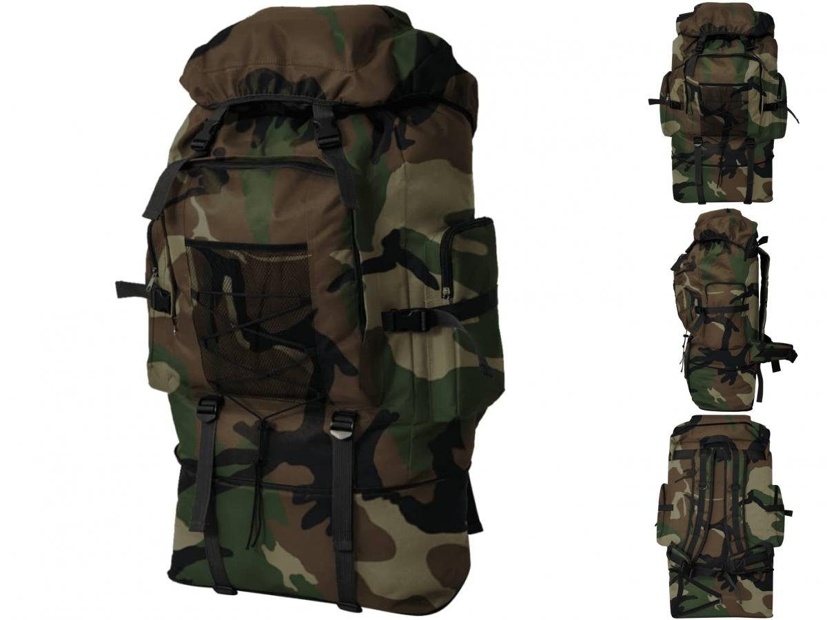 vidaXL Rucksack Armee-Style Rucksack XXL 100 L Camouflage Taktil Survivor