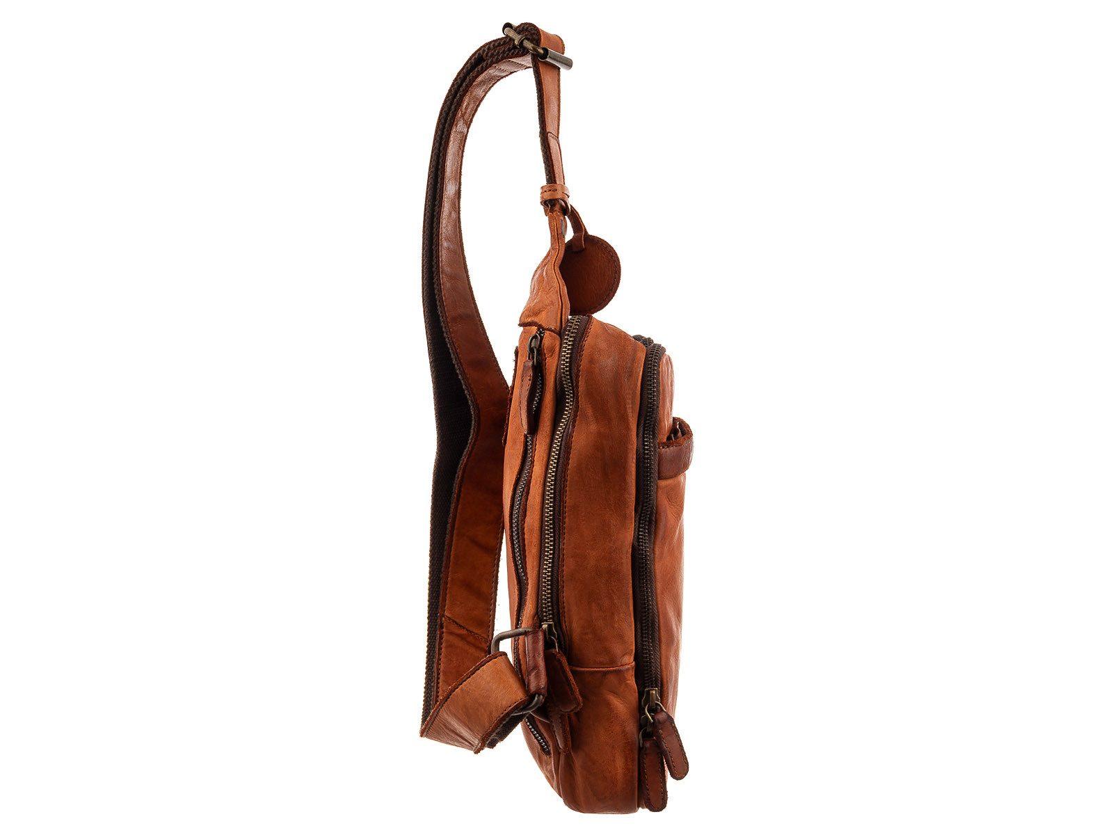 HARBOUR 2nd Umhängetasche UP13126 Sling Bag Style PHOENIX Umhängetasche (ein Stück, 1-tlg., ca. B/H/T 22/41/2 cm), Leder