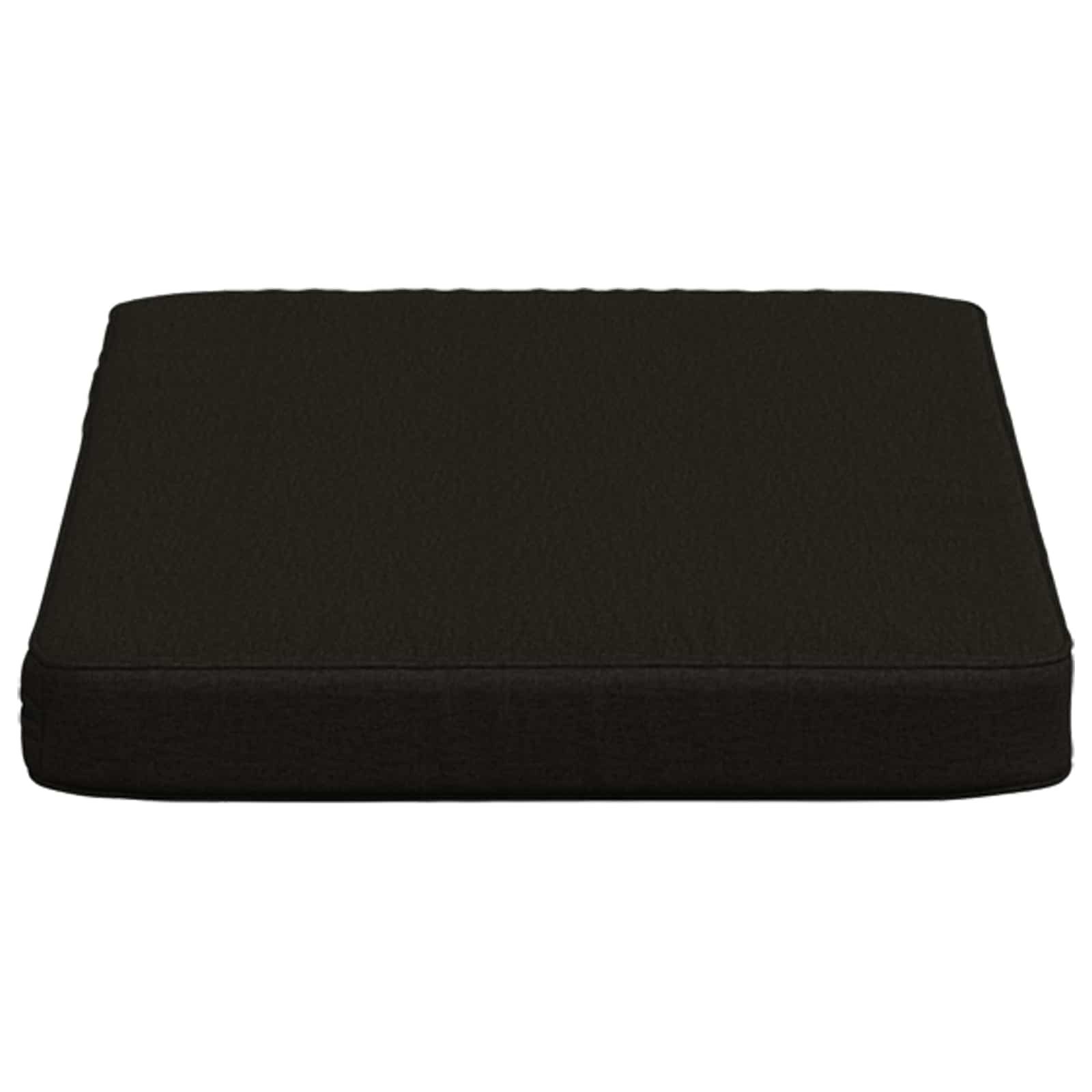 vidaXL Sitzauflage 1-teiliges Bankkissen VUGHT 100 % Polyester Schwarz, (1 St)