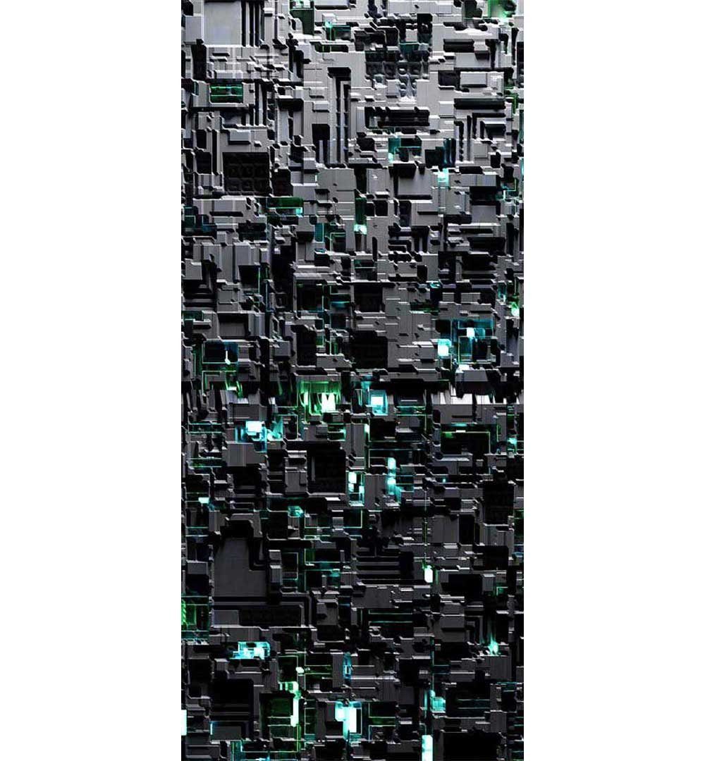 MyMaxxi Dekorationsfolie Küchenrückwand Struktur Eis Muster selbstklebend  Spritzschutz Folie