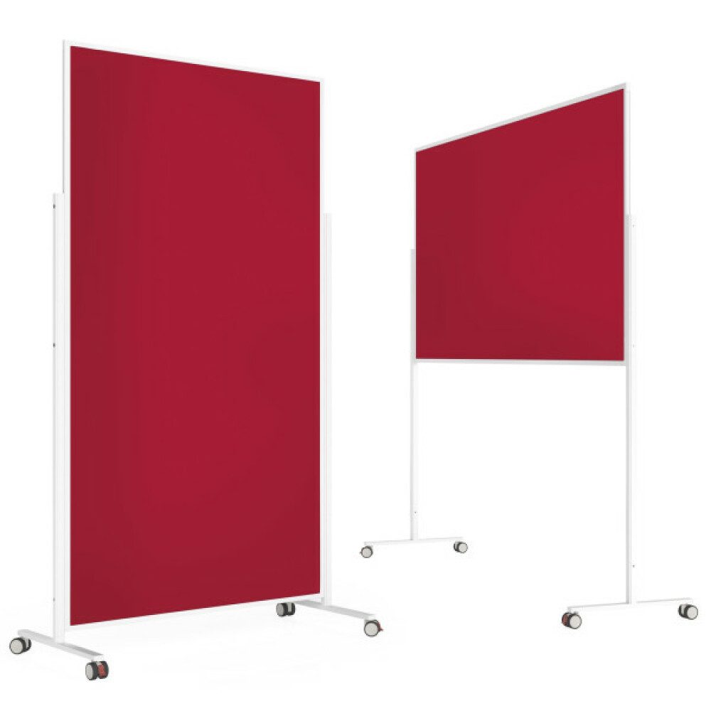 Anzeigetafel Pinnwand VarioPin mobil - 100x180cm (BxH) - Rot