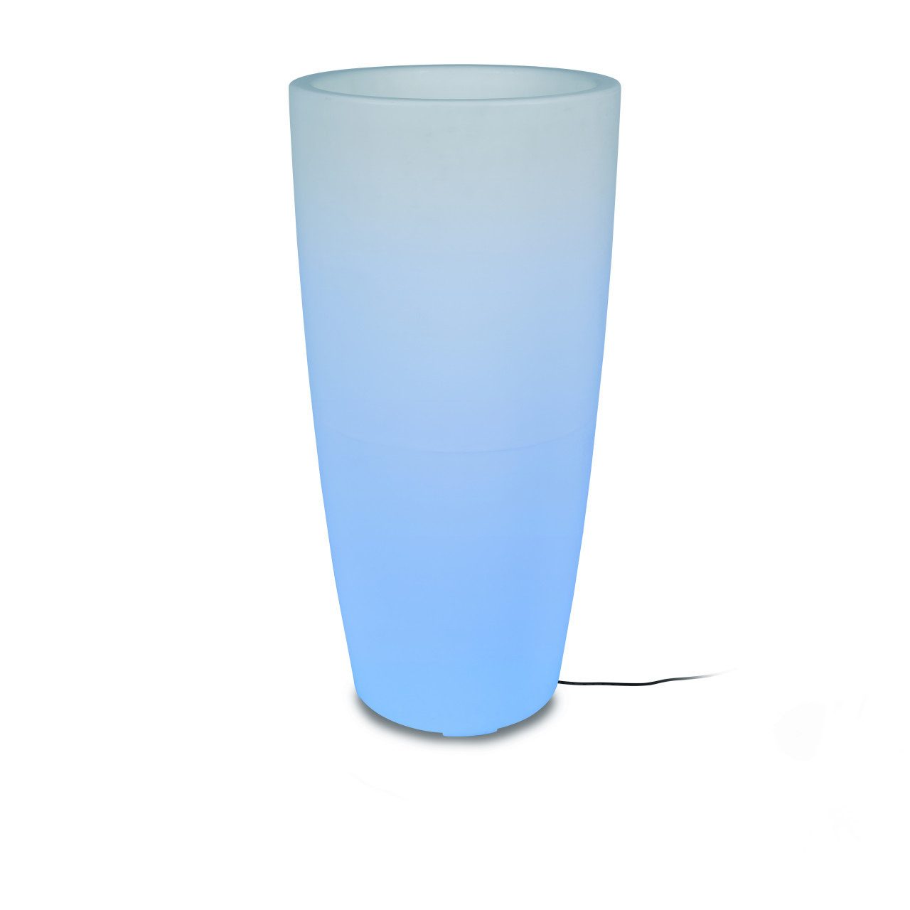 smartwares Außen-Stehlampe Smartwares LED Blumentopf IDE-60071 weiß 75 x 40