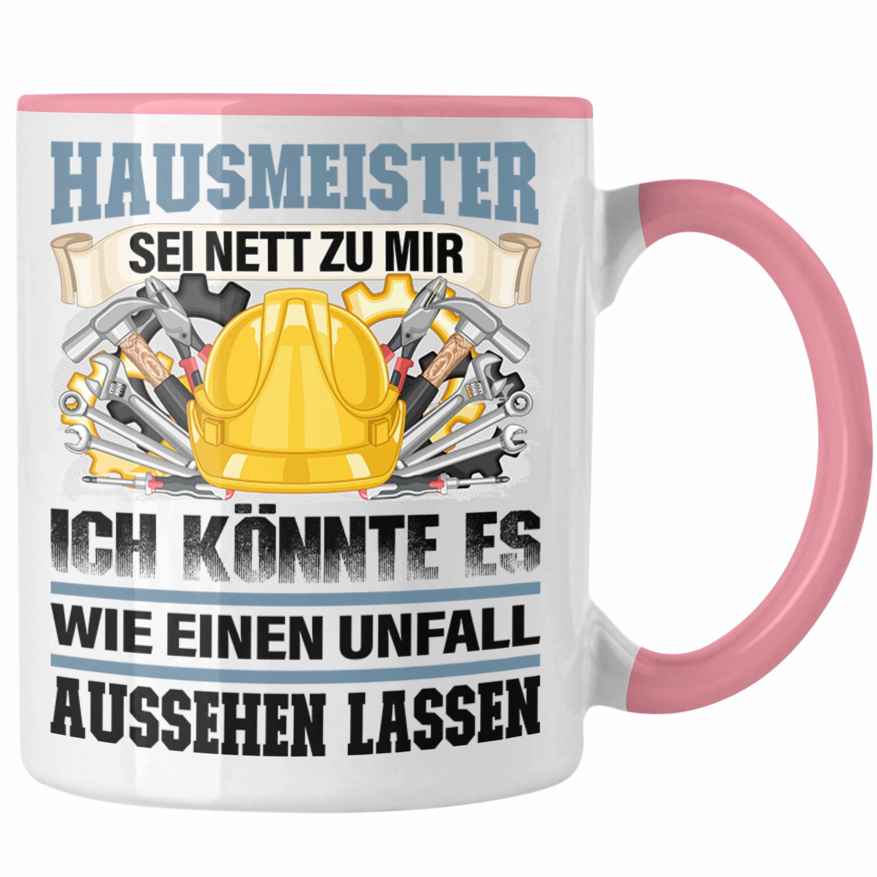 Hausmeister Geschenk - M Rosa Trendation Lustiger Tasse Spruch Trendation Tasse für Facility