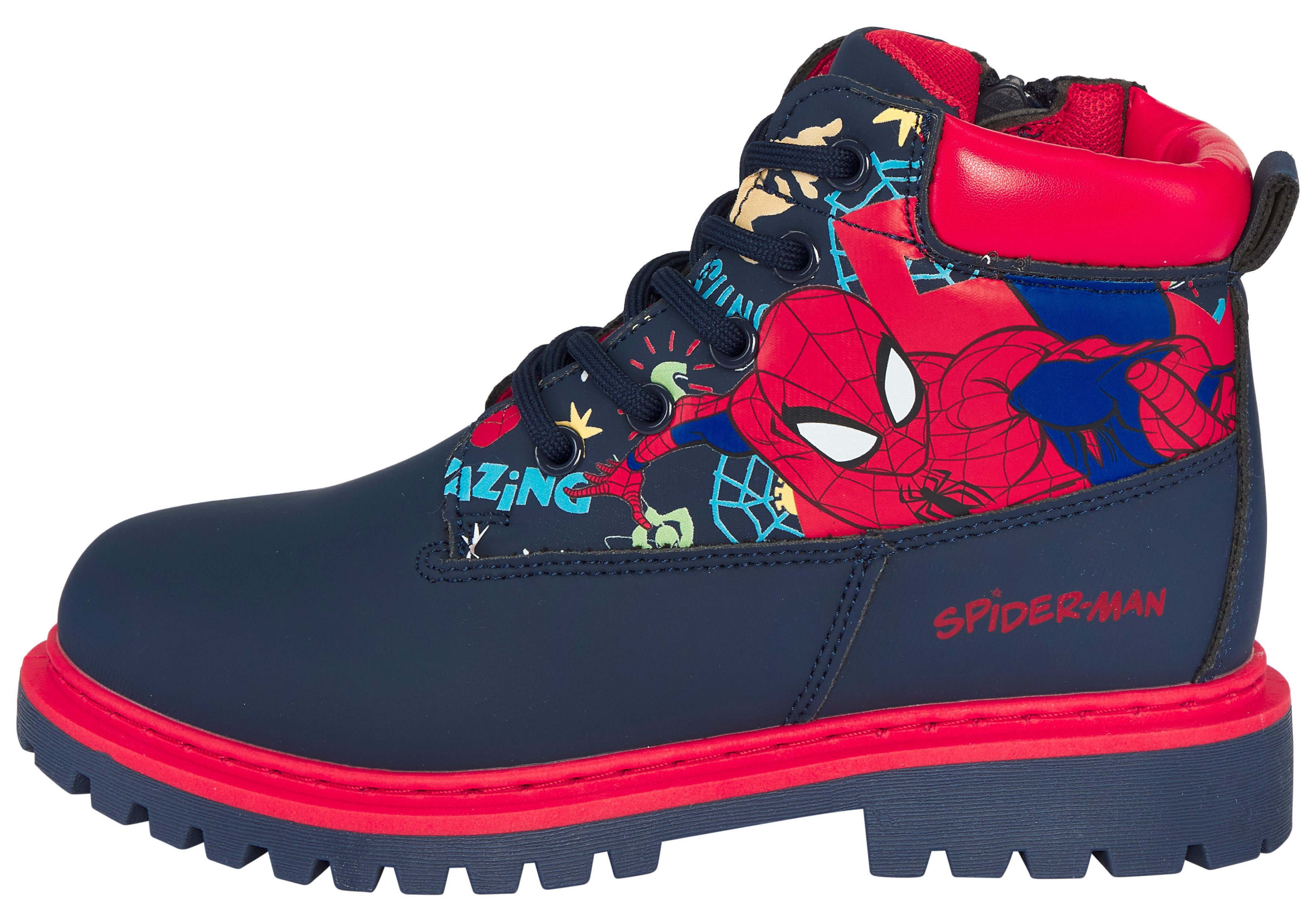 Disney Spiderman Winterboots (für Kinder) Winterschuhe, Winterboots, Schnürstiefel, Winterstiefel – Bild 2 von 5