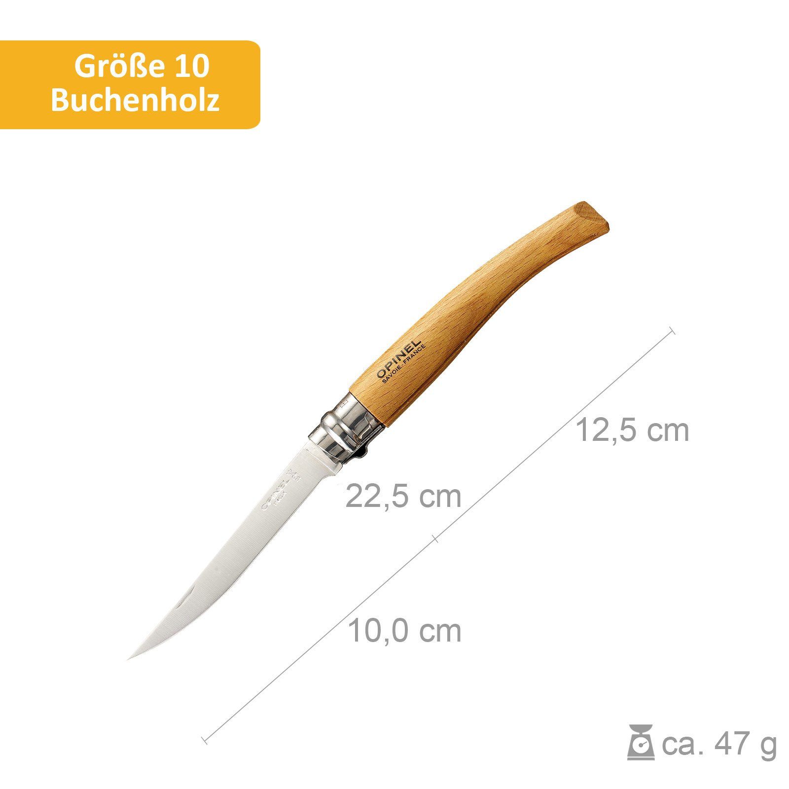 Opinel Taschenmesser Klappmesser Slim Line No 08/10/12/15, Taschenmesser Messer Olive Bubinga