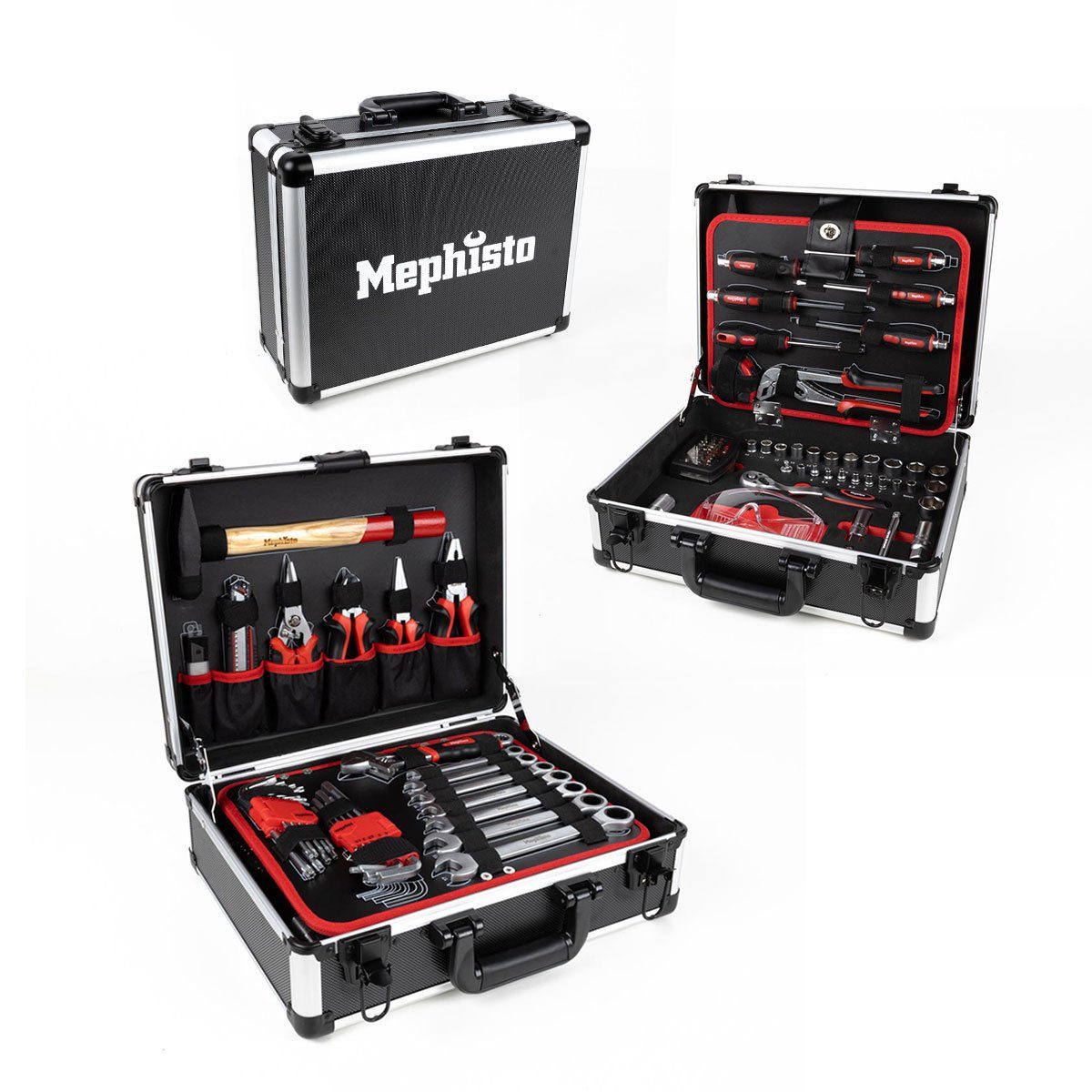 Mephisto-Tools Werkzeugset, (fertig montiert und bestückt), Werkzeug ist aus hochwertigem Chrom Vanadium Stahl | Werkzeug-Sets