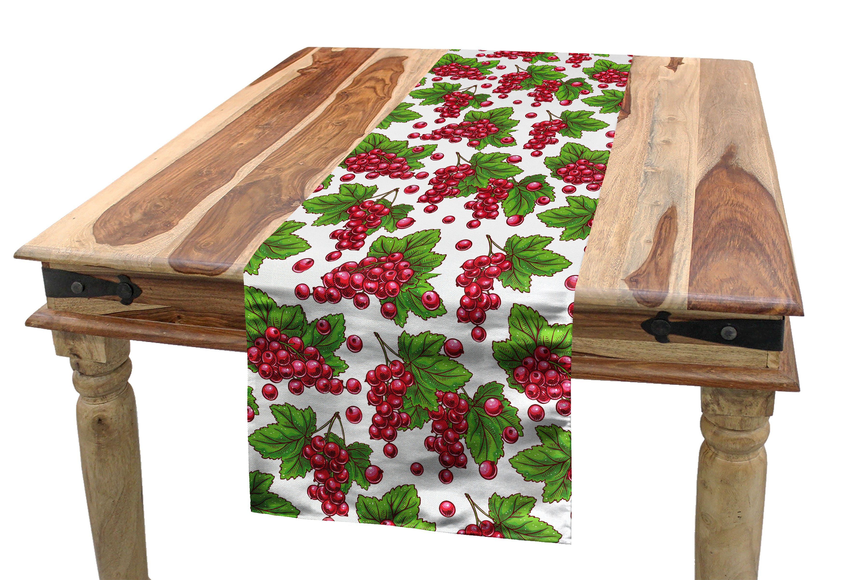 Grape Tischläufer, Küche Esszimmer Fruit Natur Tischläufer Ernte Dekorativer Rechteckiger Abakuhaus