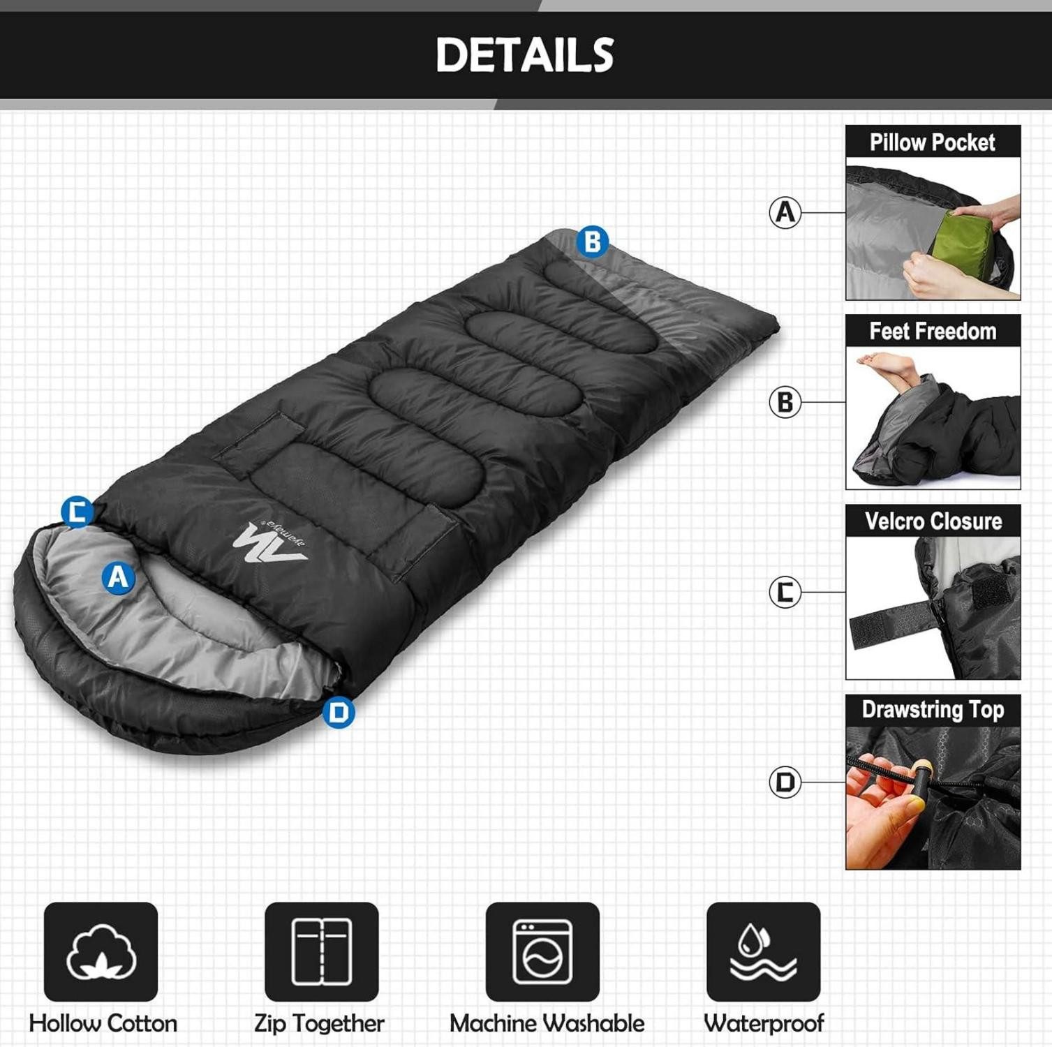 LuxusKollektion Campingstuhl Outdoor Deckenschlafsack -20 ℃-10℃ günstig online kaufen