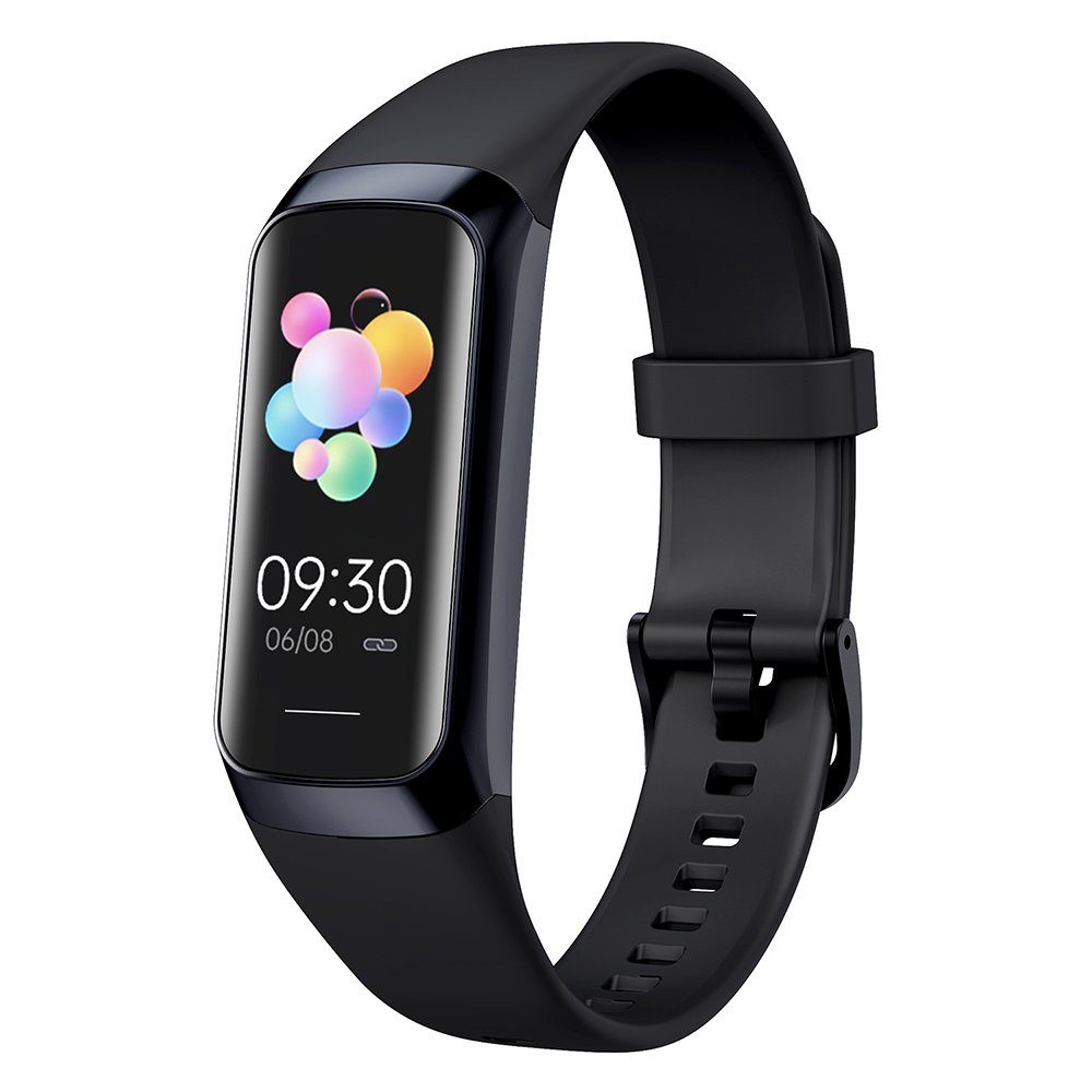 GelldG Smartwatch Damen Herren, Fitnessuhr mit 1.10 Zoll AMOLED Touchscreen  Smartwatch