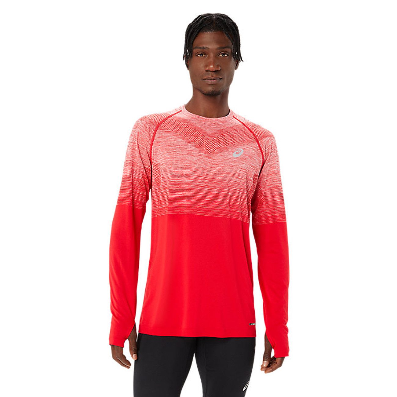 Asics Laufshirt Asics Seamless LS Top Herren Classic Red XL