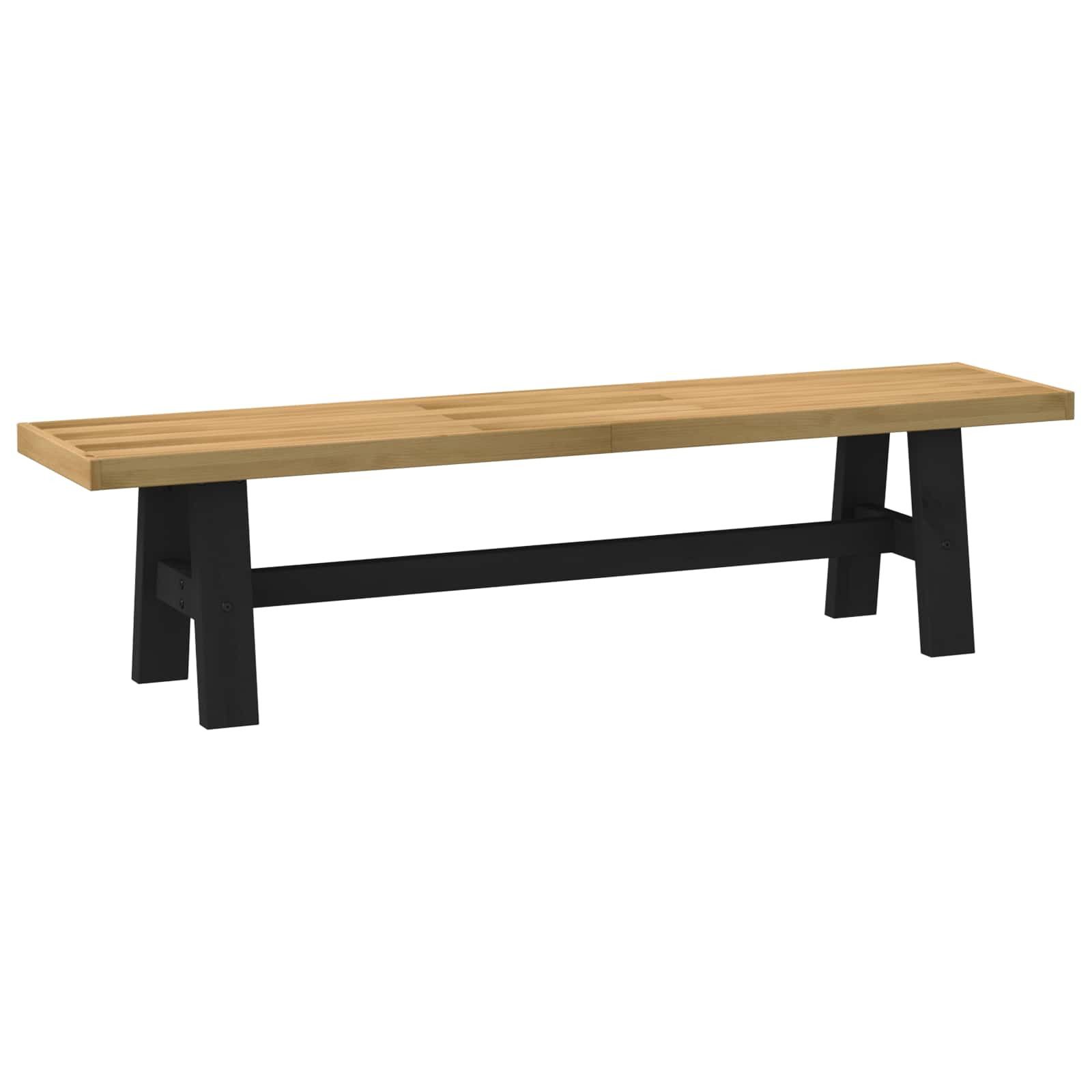 vidaXL Essbank Esstischbank NOAIN 160 x 41 x 45 cm Massives Kiefernholz Natur (1-St)