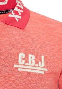 Cipo & Baxx Poloshirt mit Logodruck am Kragen