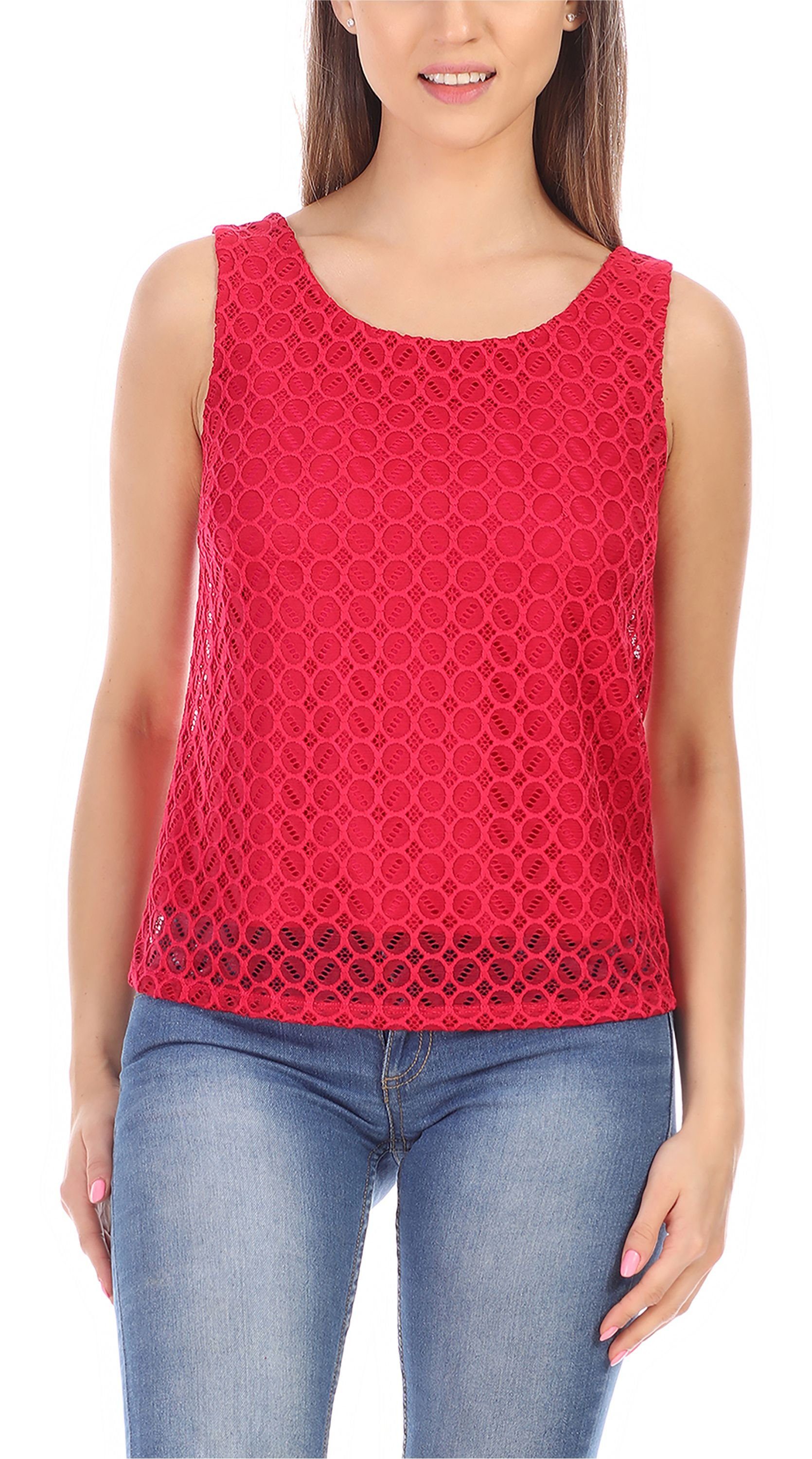 Bellivalini T-Shirt Damen Shirt Ärmellos elegant günstig online kaufen