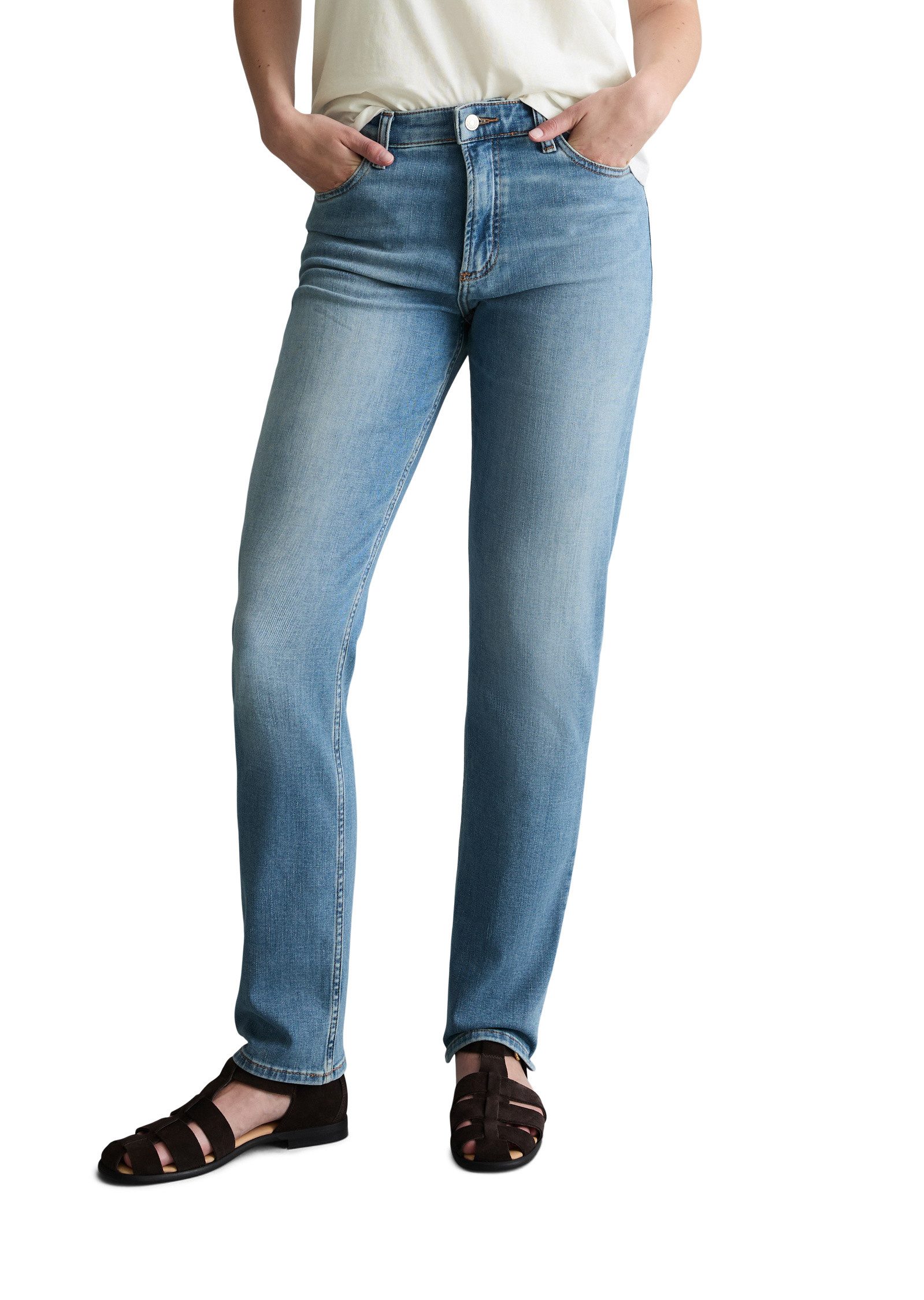 Marc O'Polo DENIM Regular-fit-Jeans aus hochwertigem Baumwoll-Stretch
