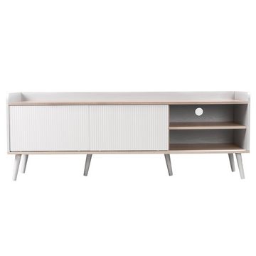 HAUSS SPLOE TV-Schrank TV-Schrank Fernsehtisch TV Board TV- Lowboard (H58/L160/T40 cm) mit zwei Schubladen, Fernsehtisch TV Board