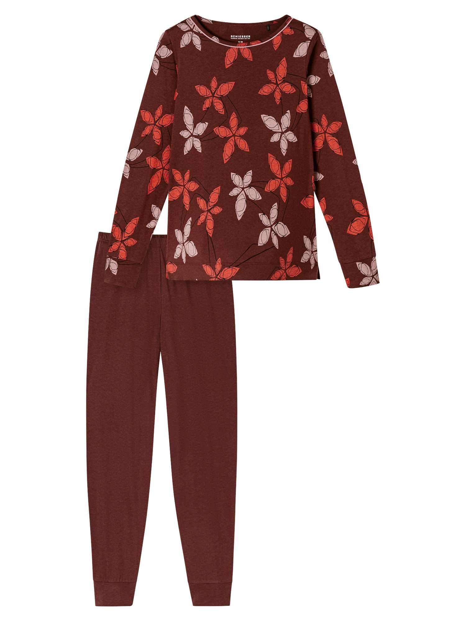 Schiesser Pyjama Comfort Nightwear (2 tlg) schlafanzug schlafmode bequem günstig online kaufen