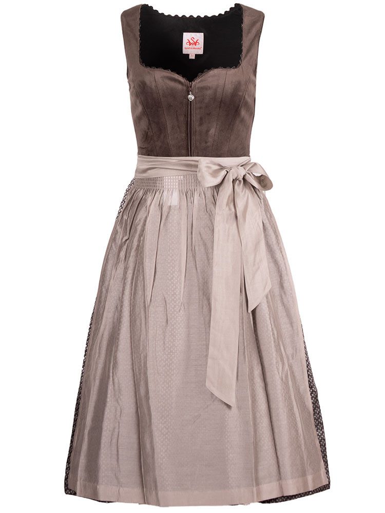 Spieth & Wensky Dirndl Dirndl Gambe 70cm Länge braun günstig online kaufen