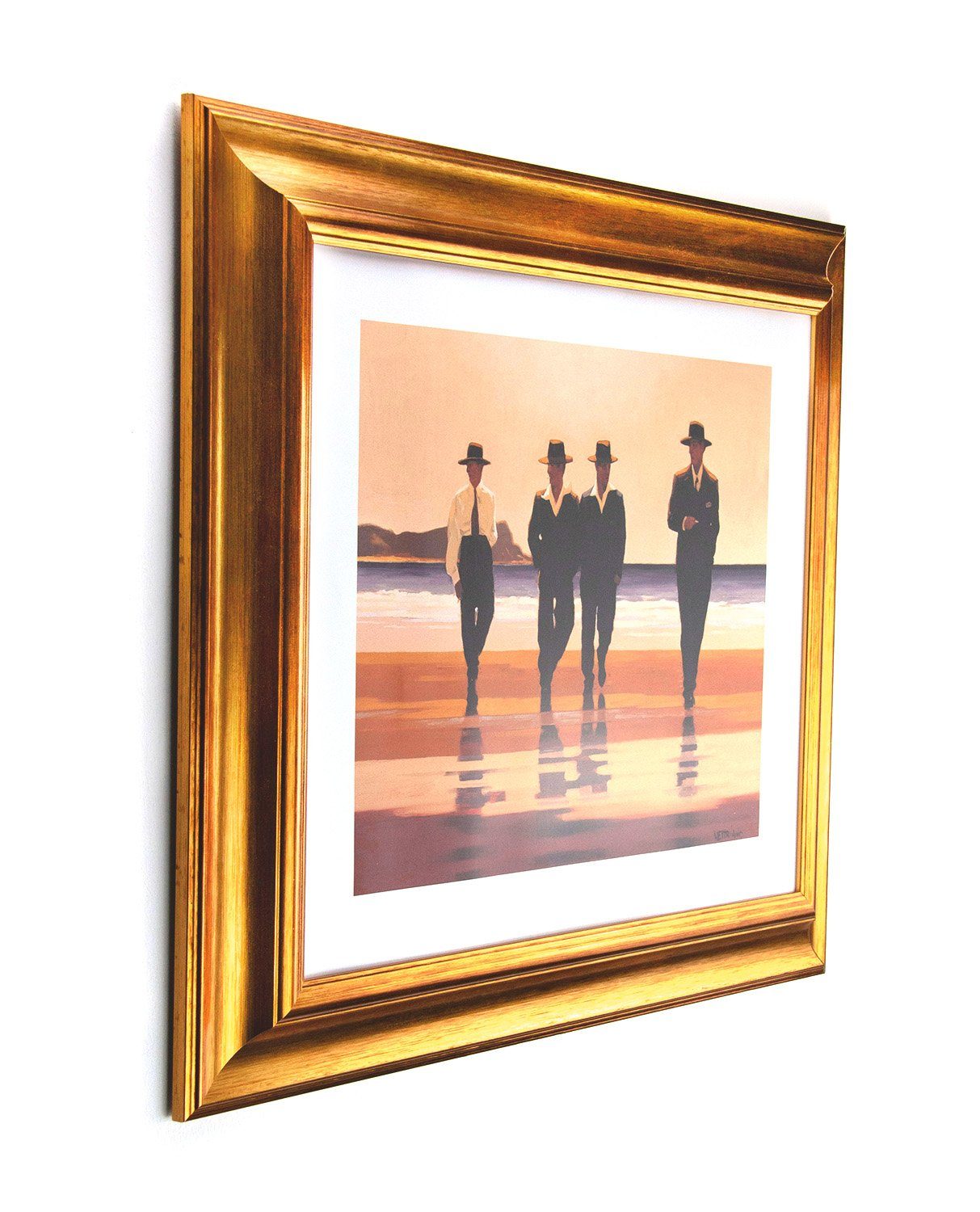 Einzelrahmen Bilderrahmen Vienna, (1 Stück), 40x40 cm, Gold Vintage, Holz günstig online kaufen