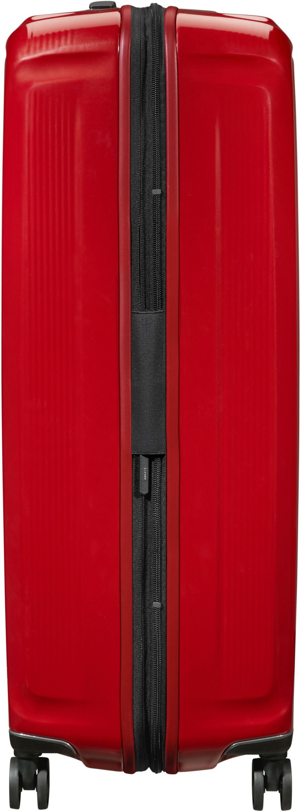 Samsonite Hartschalen-Trolley Nuon, Volumenerweiterung Red 81 Rollen, cm, mit 4 Metallic