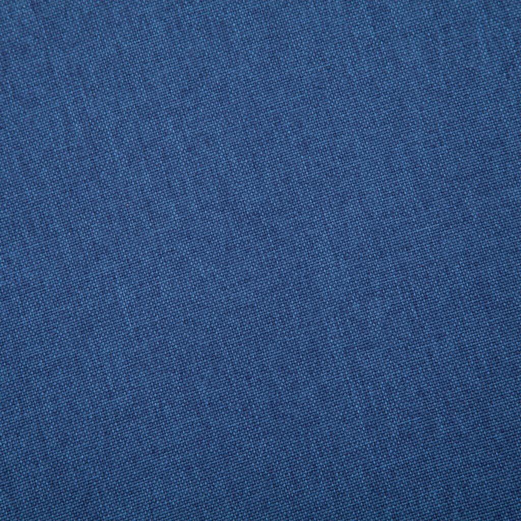 vidaXL Sofa Stoff Sofagarnitur Blau 2-tlg