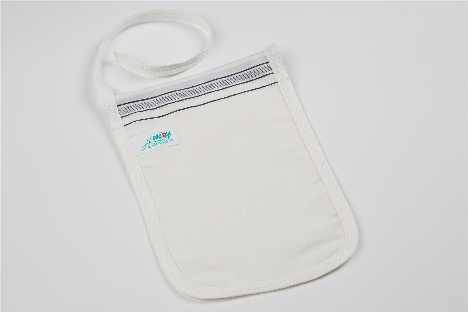 my Hamam Waschhandschuh Peeling Handschuh Kelebek dünn, schwarzer Rand, Viskose, Polyester (Spar-Set, 12-St), Peeling & Reinigung der Haut – Bild 2 von 3