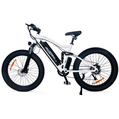 Onesport E-Bike Mountainbike Aluminiumlegierung 26'' Shimano 7 Elektrofahrrad, Kettenschaltung, 250,00 W