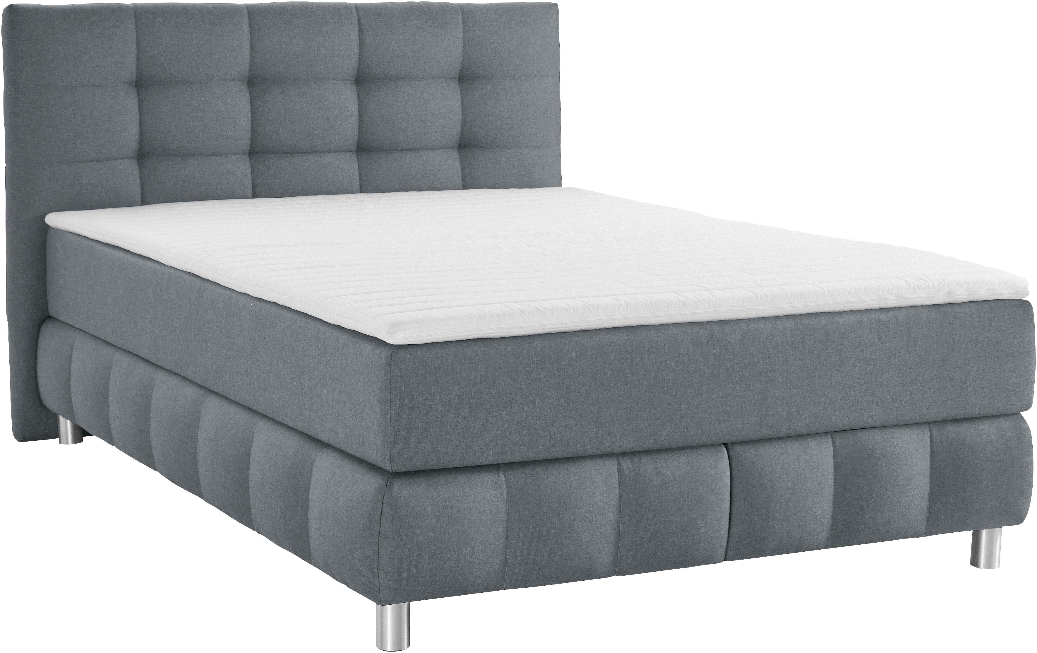 Home affaire Boxspringbett Salo, incl. Topper, 6 Breiten, 2 Härtegrade, TFK auch in Härtegrad 4