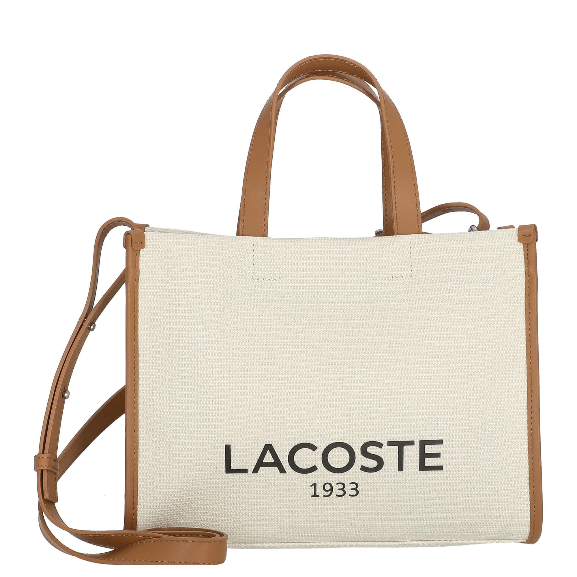 Lacoste Handtasche Heritage - Henkeltasche 27 cm (natural tan)