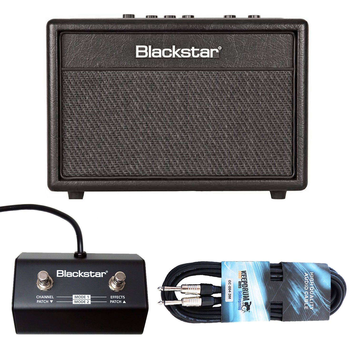 Blackstar ID Core BEAM Verstärker mit FS-11 Fußschalter und Klinkenkabel Verstärker (20,00 W)