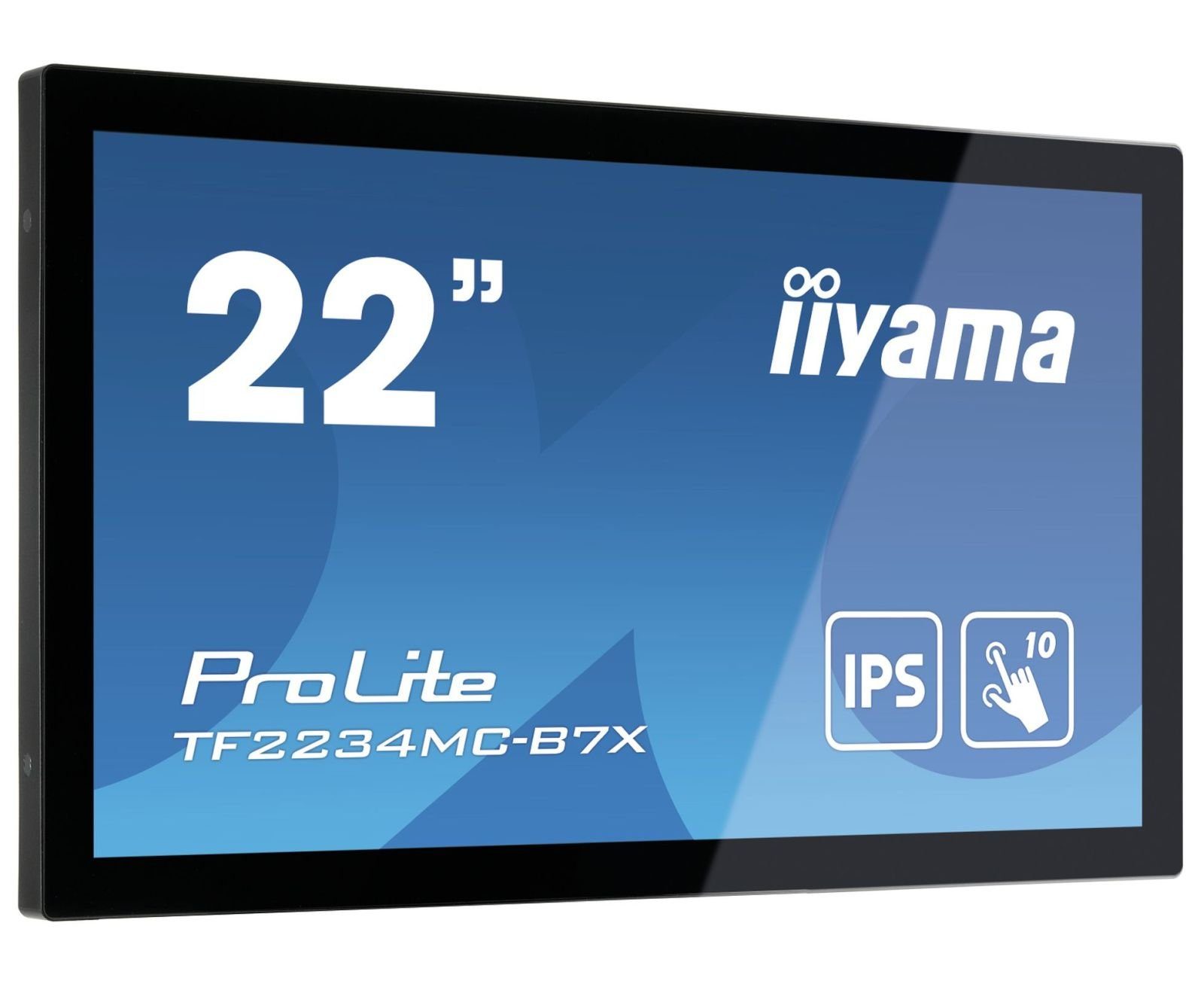 Iiyama 54.6cm (21,5) TF2234MC-B7X 16:9 M-Touch HDMI+DP IPS TFT-Monitor (1920 x 1080 px, Full HD, 8 ms Reaktionszeit, IPS, Touchscreen, Eingebautes Mikrofon, HDCP)