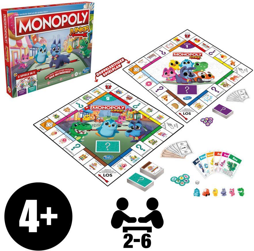 Hasbro in Europe 2in1, Junior Spiel, Made Monopoly